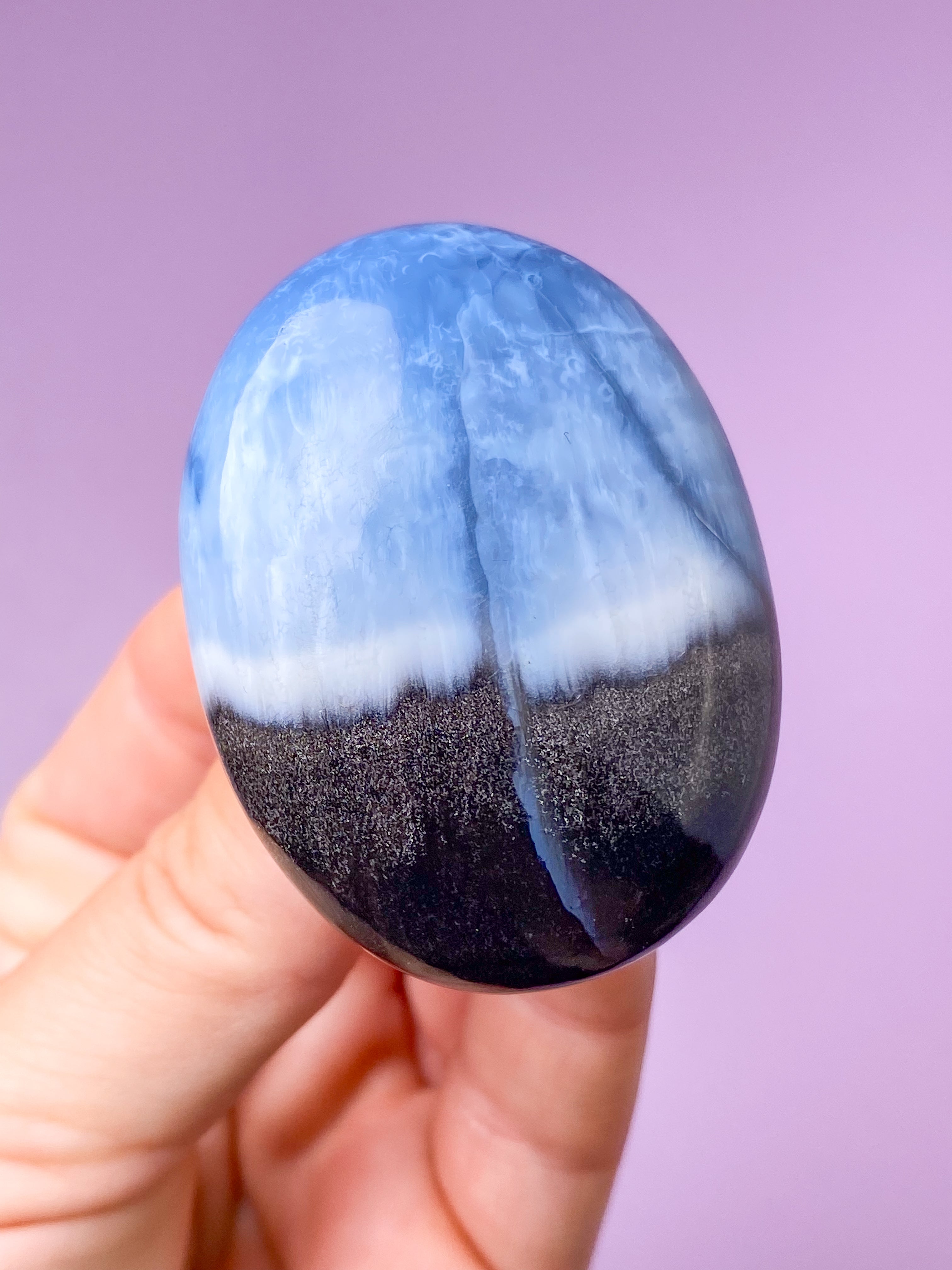 Blå Opal Palmstone (Nr. 28)