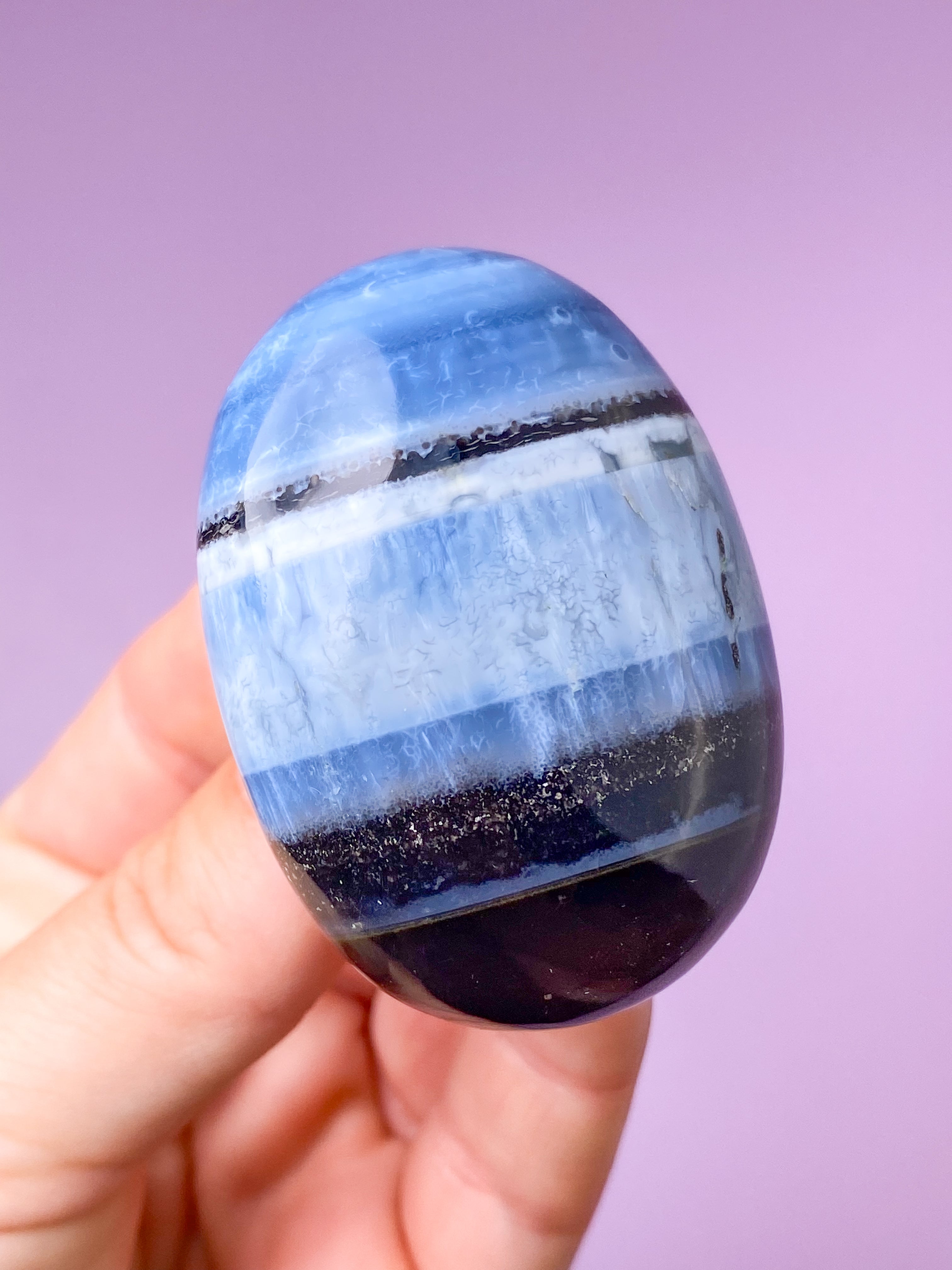 Blå Opal Palmstone (Nr. 30)