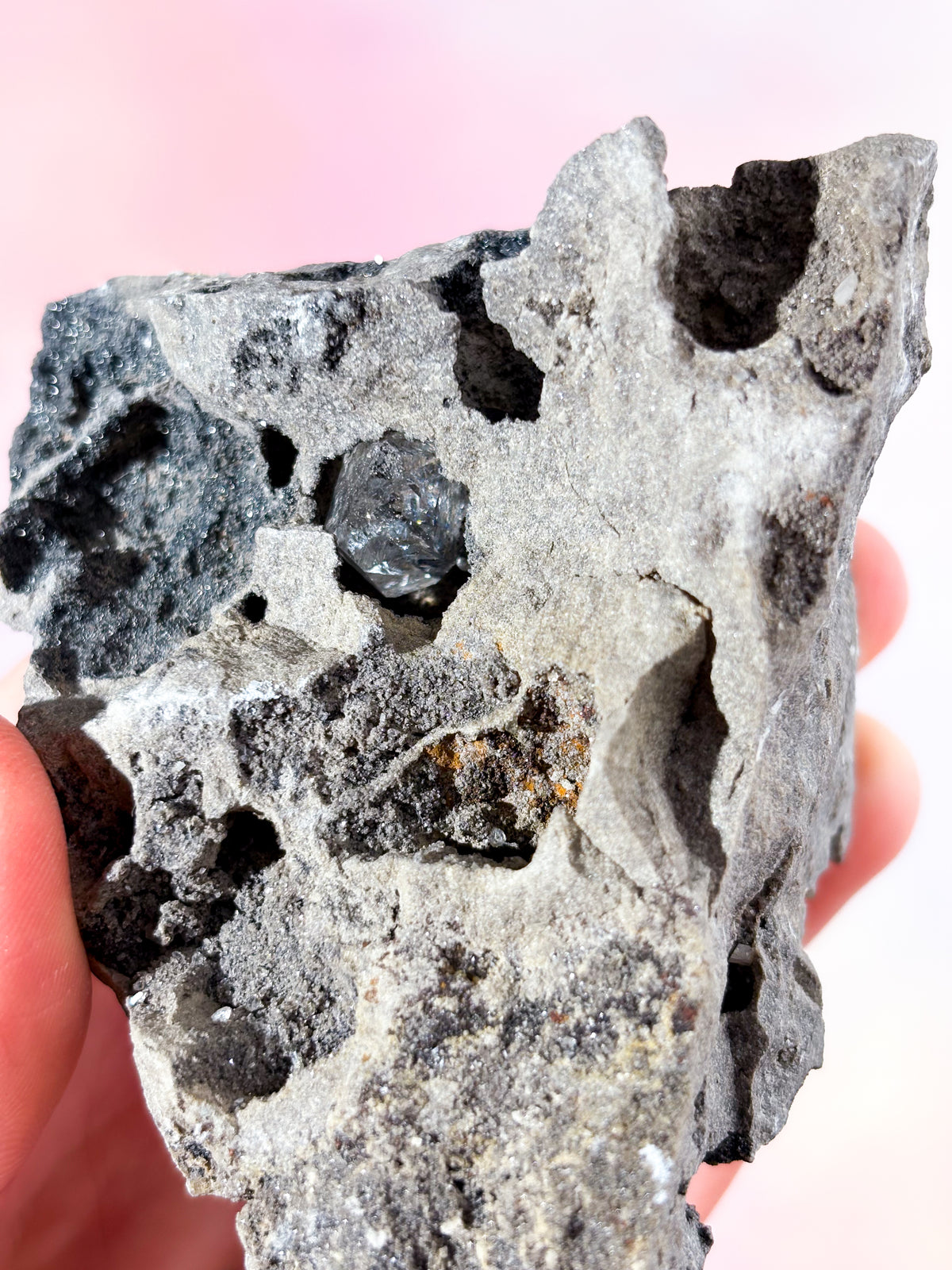 Herkimer-diamant i matris (nr 6)