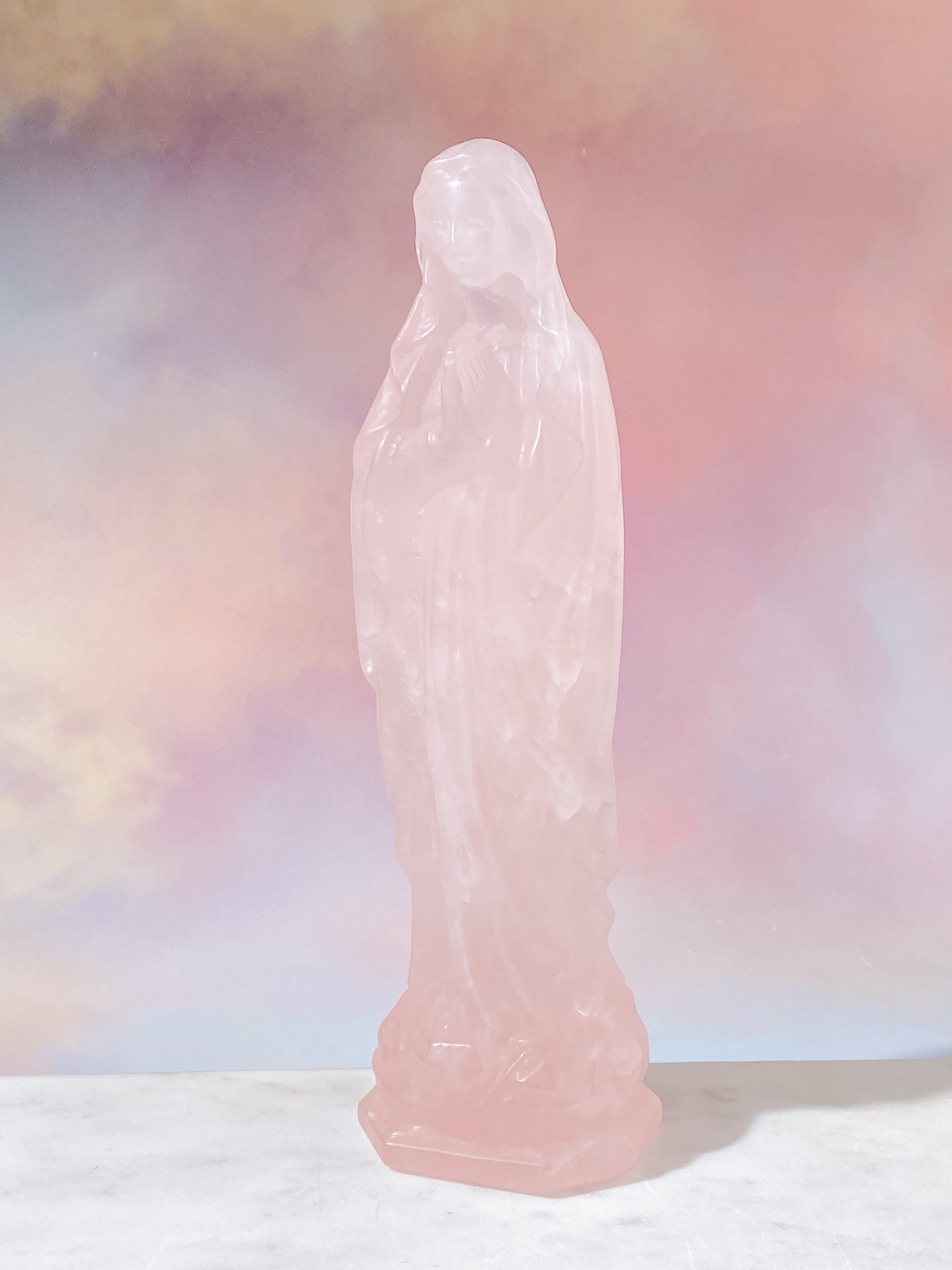 Kæmpe Rosakvarts Madonna (Nr. 6)