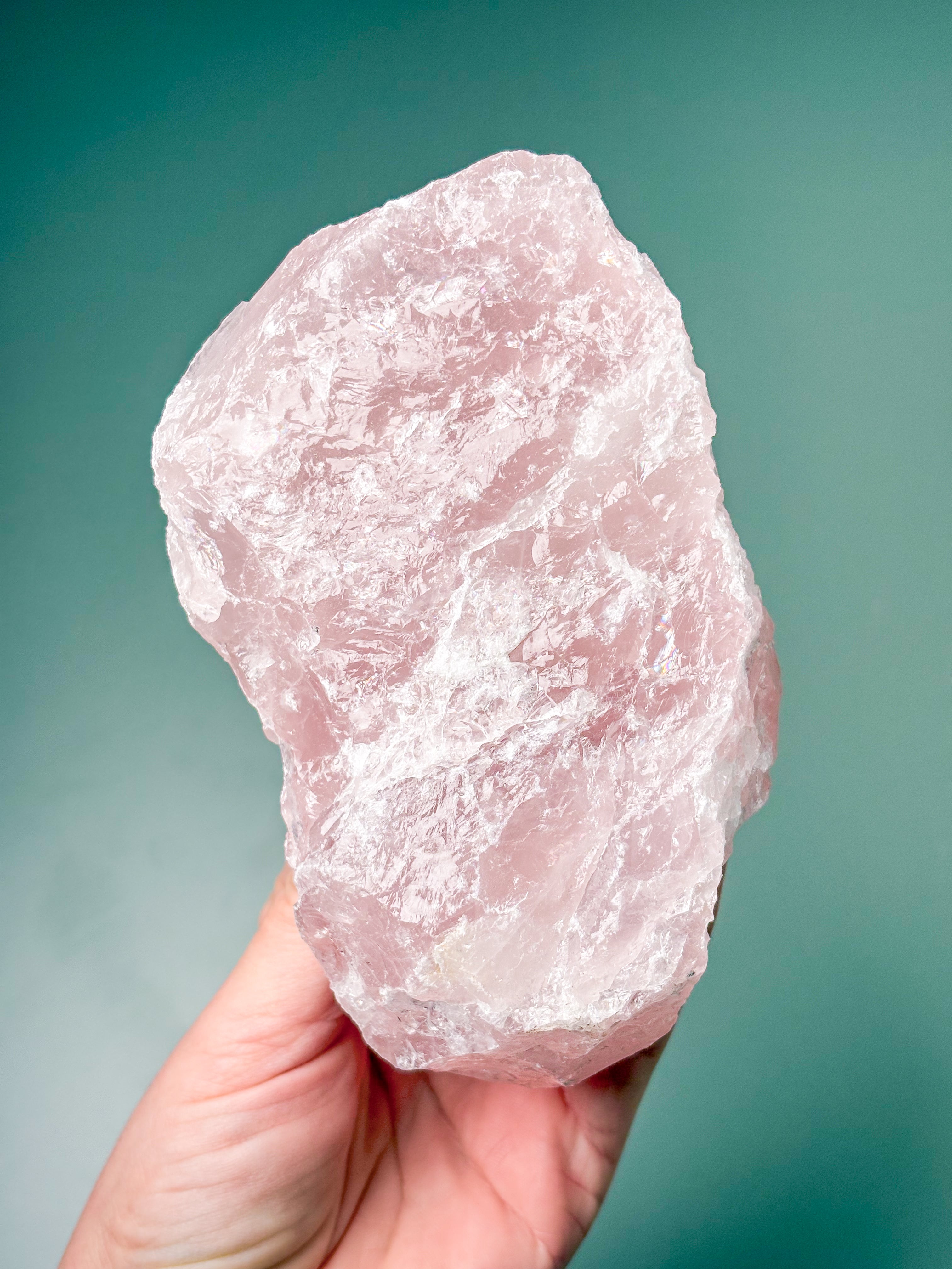 Stor Rå Rosakvarts (Nr. 4)