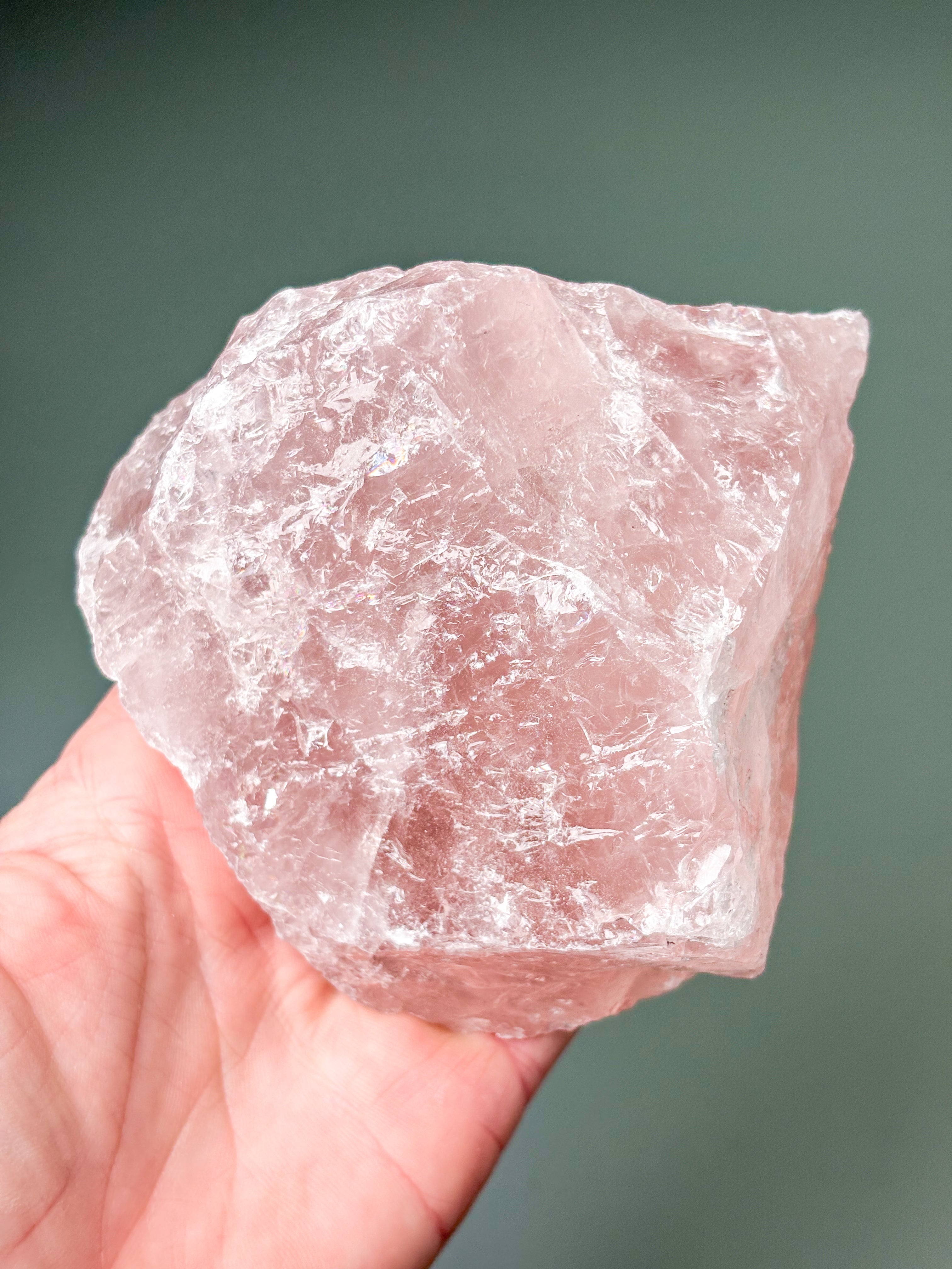 Stor Rå Rosakvarts (Nr. 8)