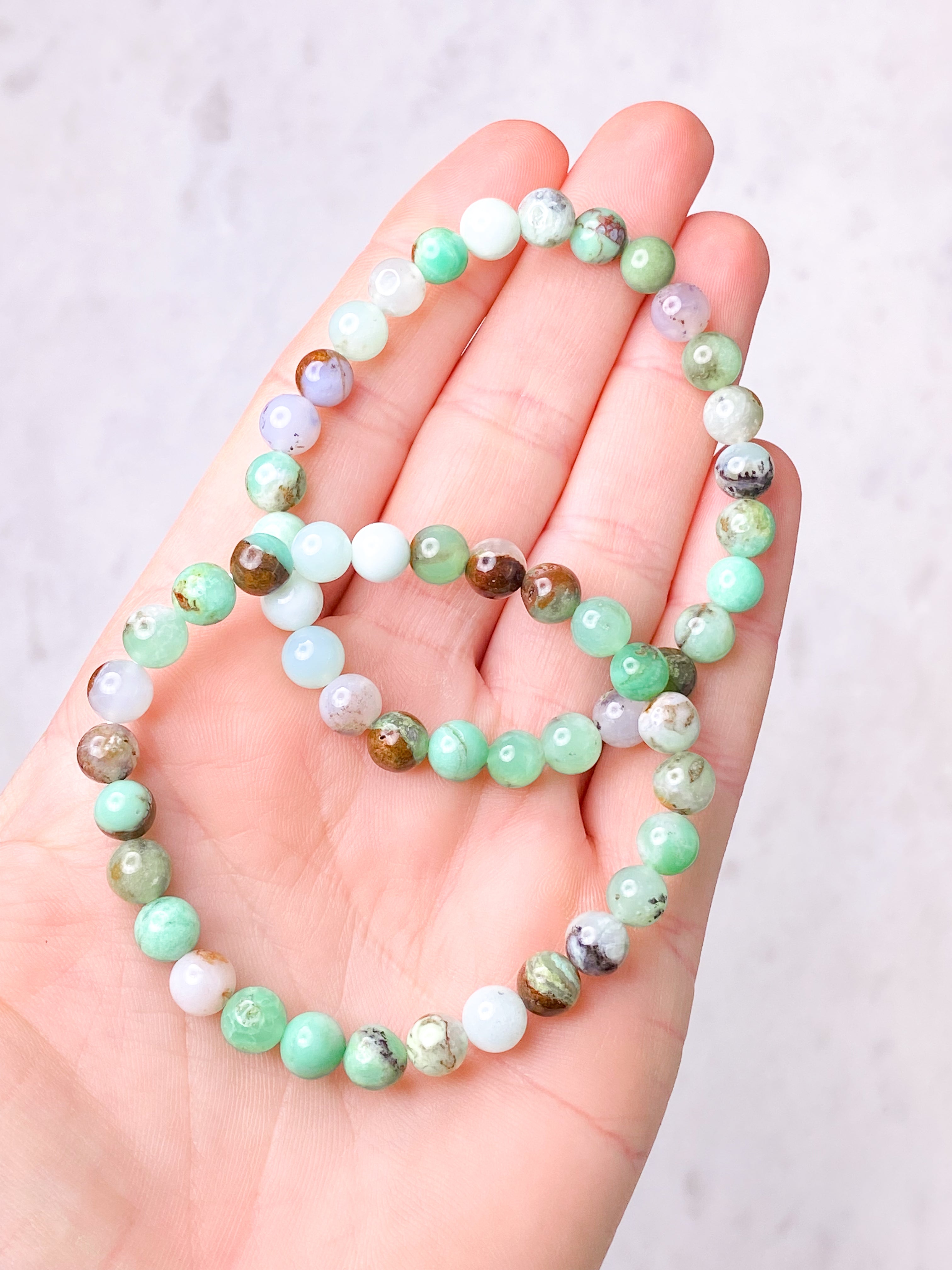 Chrysopras Armbånd