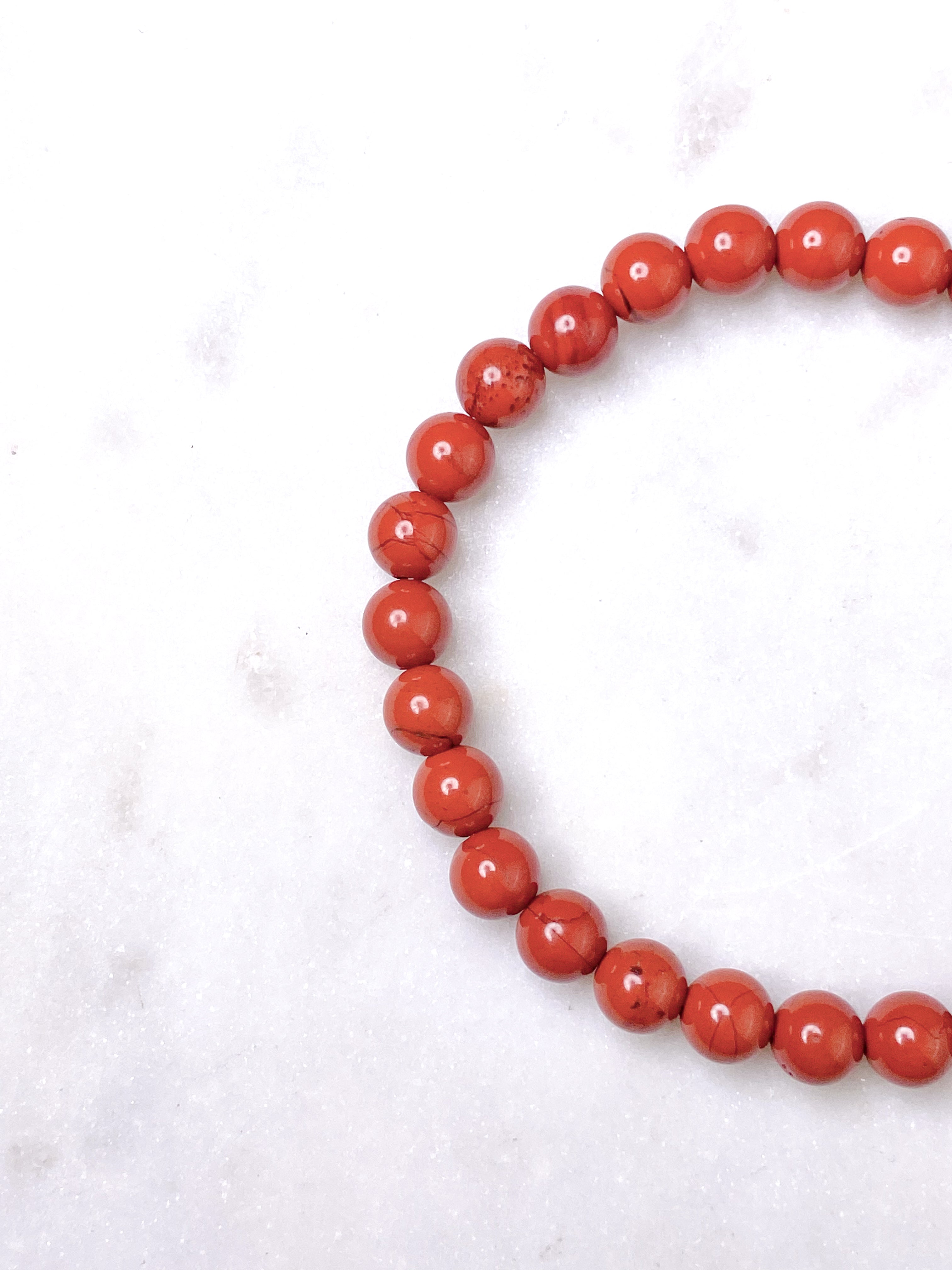 Rød Jaspis Armbånd