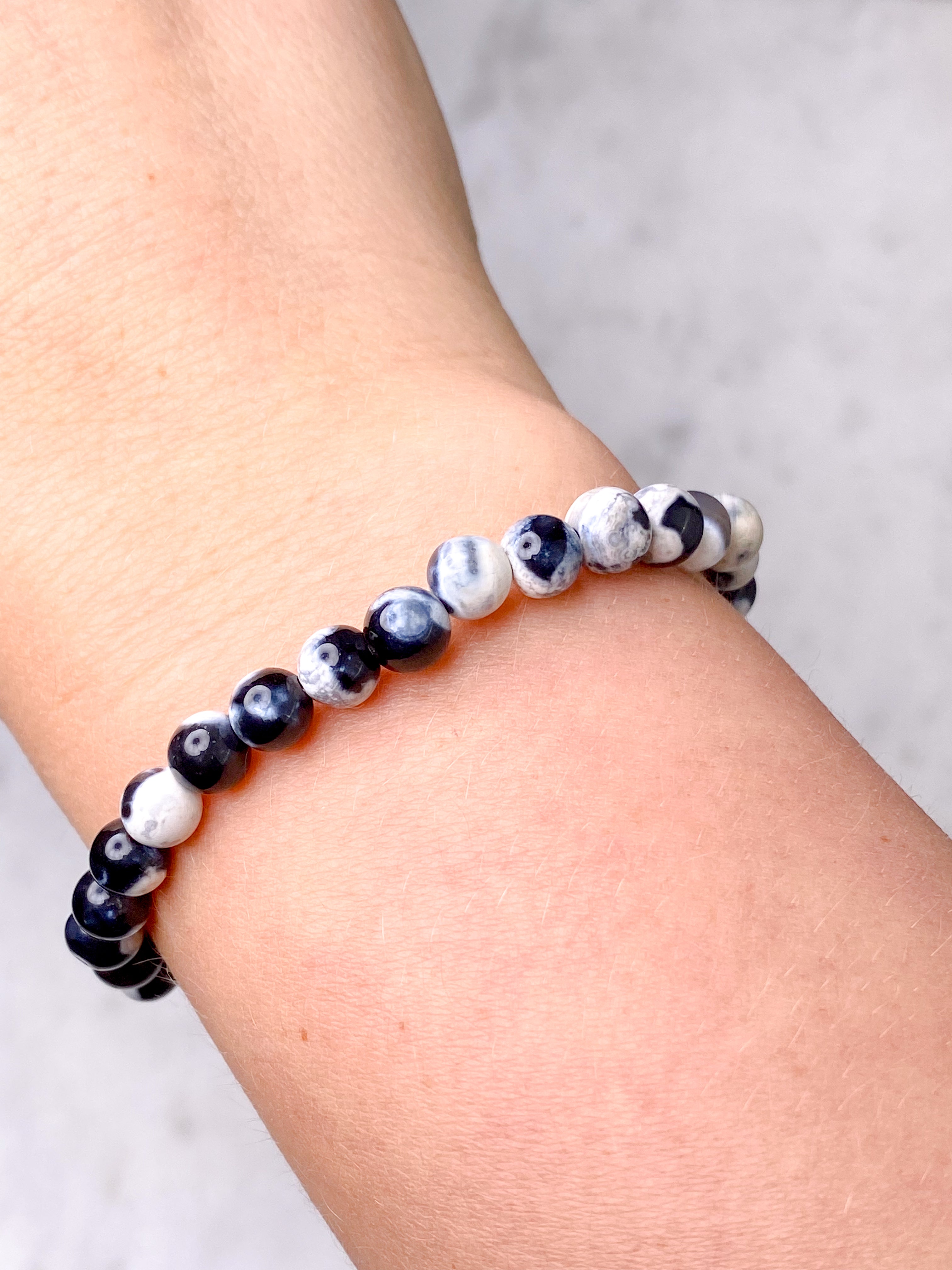 Orca Agat Armbånd