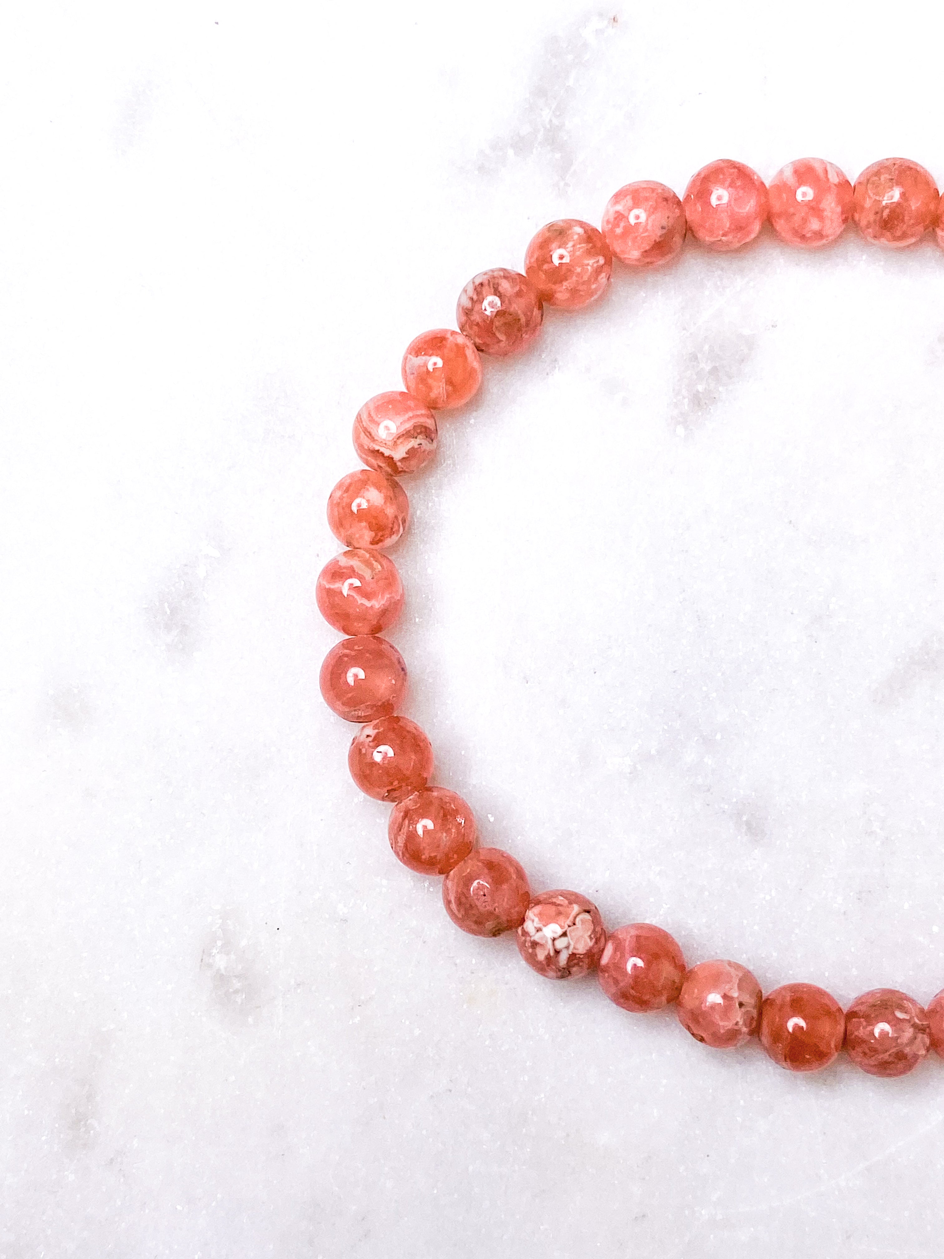 Rhodochrosit Armbånd