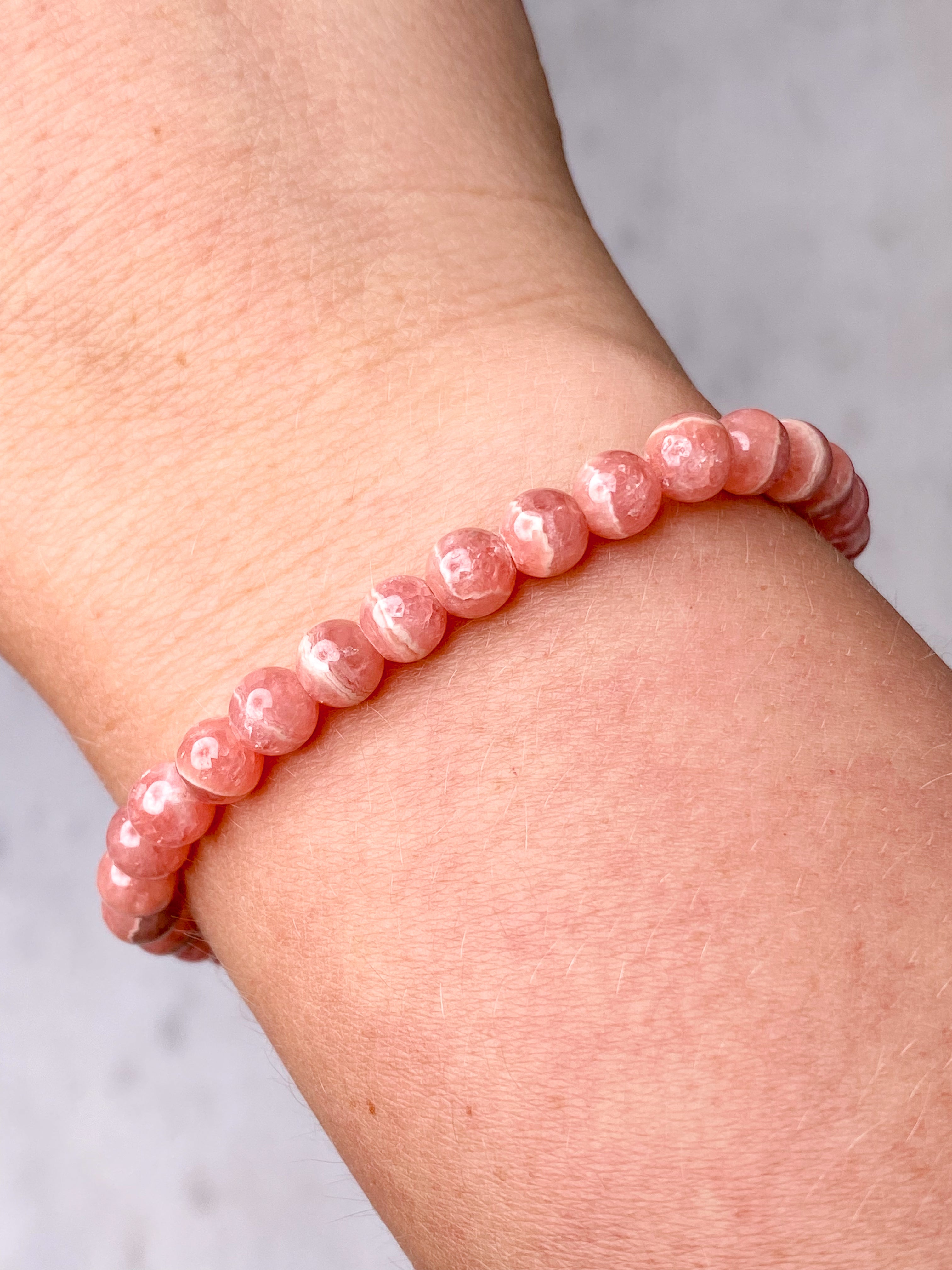 Rhodochrosit Armbånd