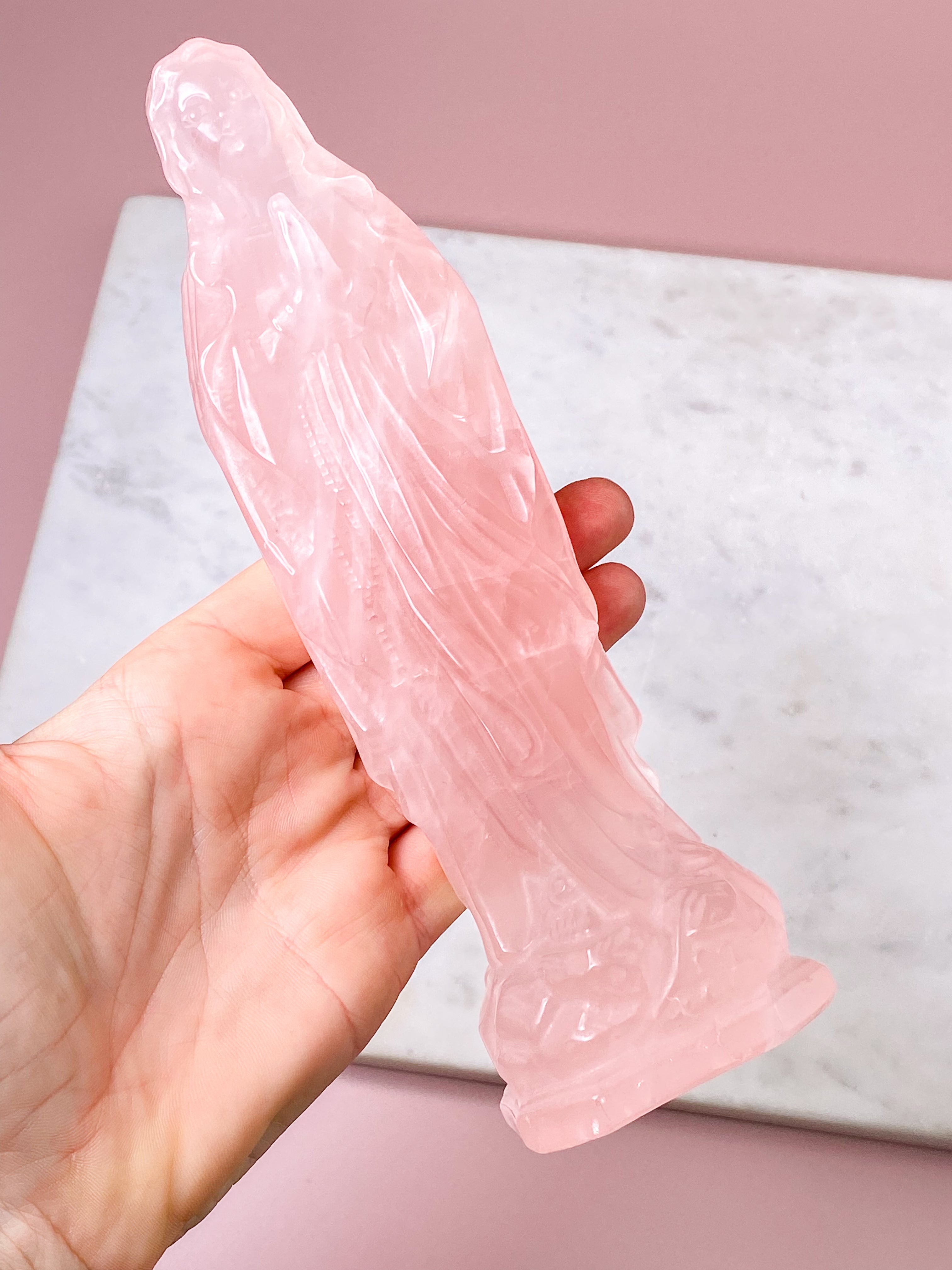 XL Rosakvarts Tower (1,5 kg)