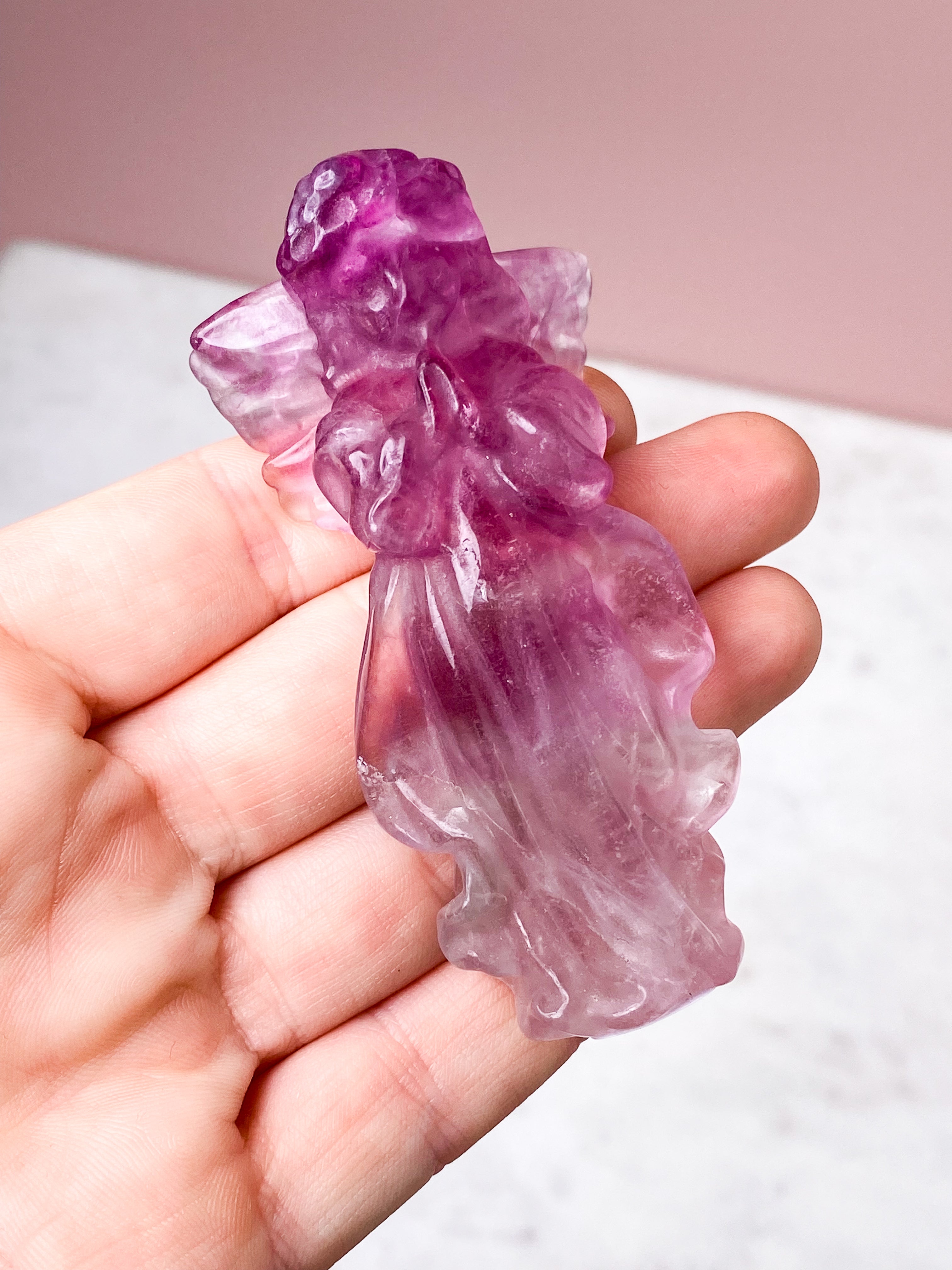 Vin röd fluorit torn - sällsynt