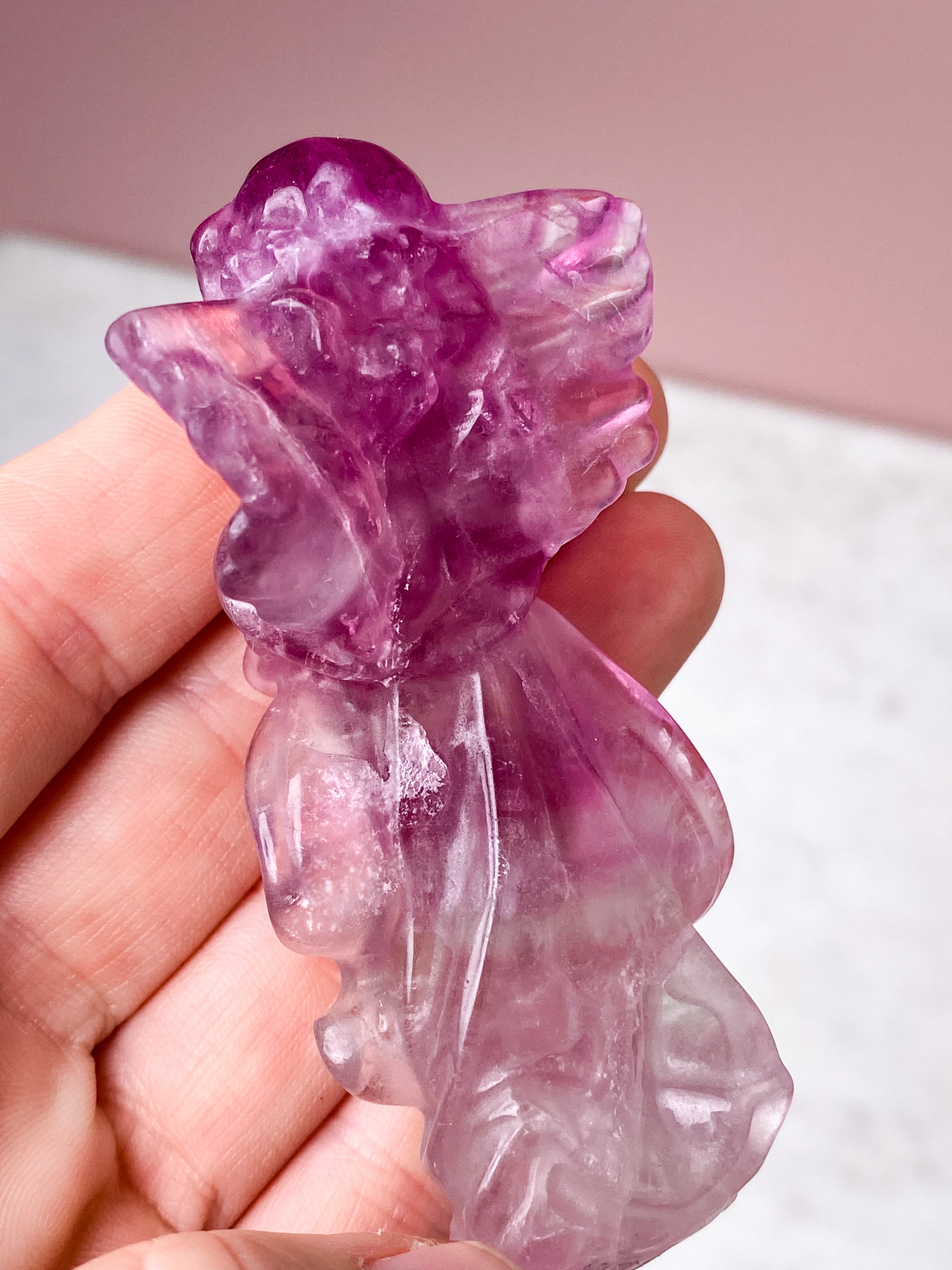 Vin röd fluorit torn - sällsynt