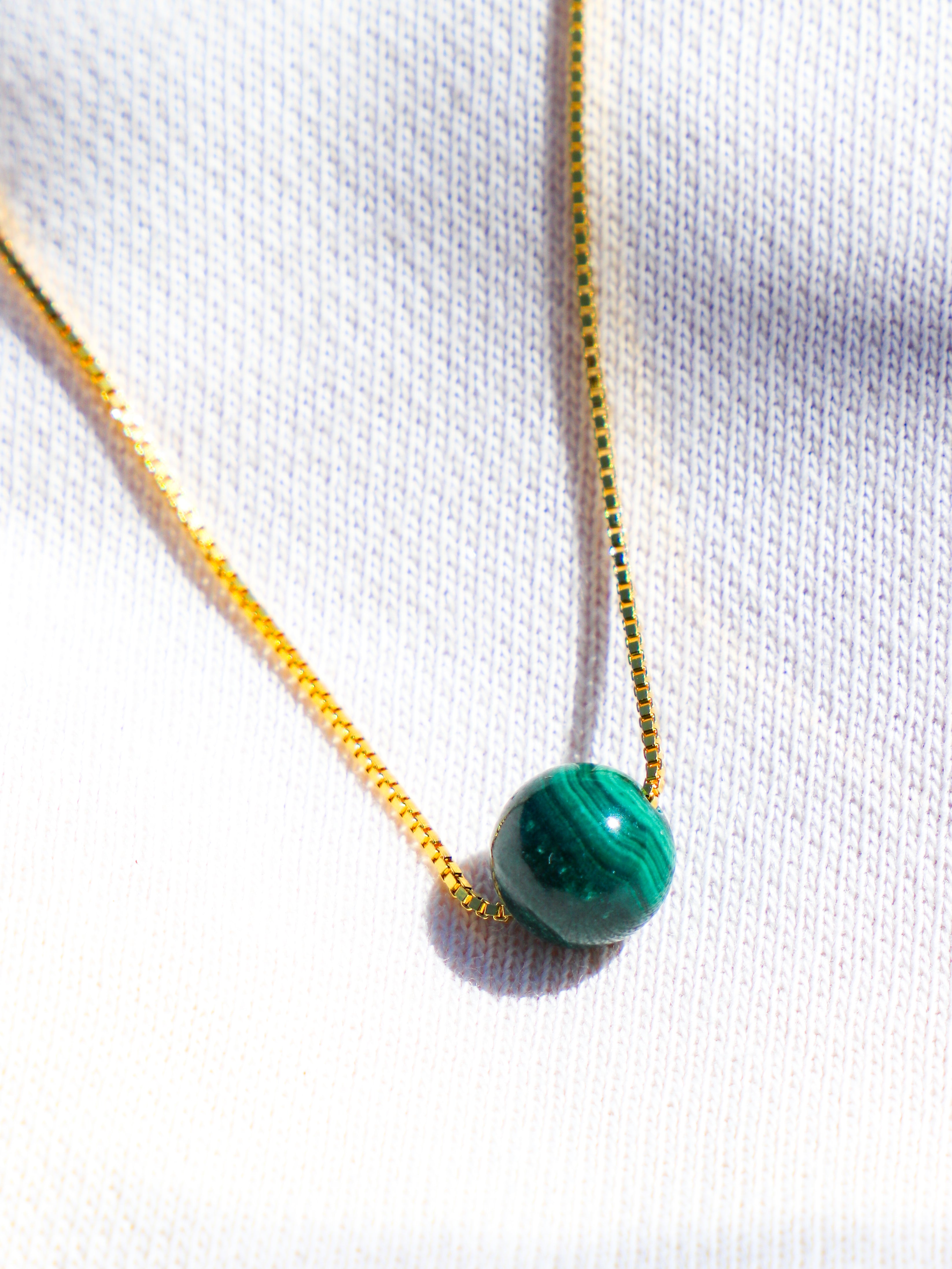 Akvamarin - Petite Heart - Guld