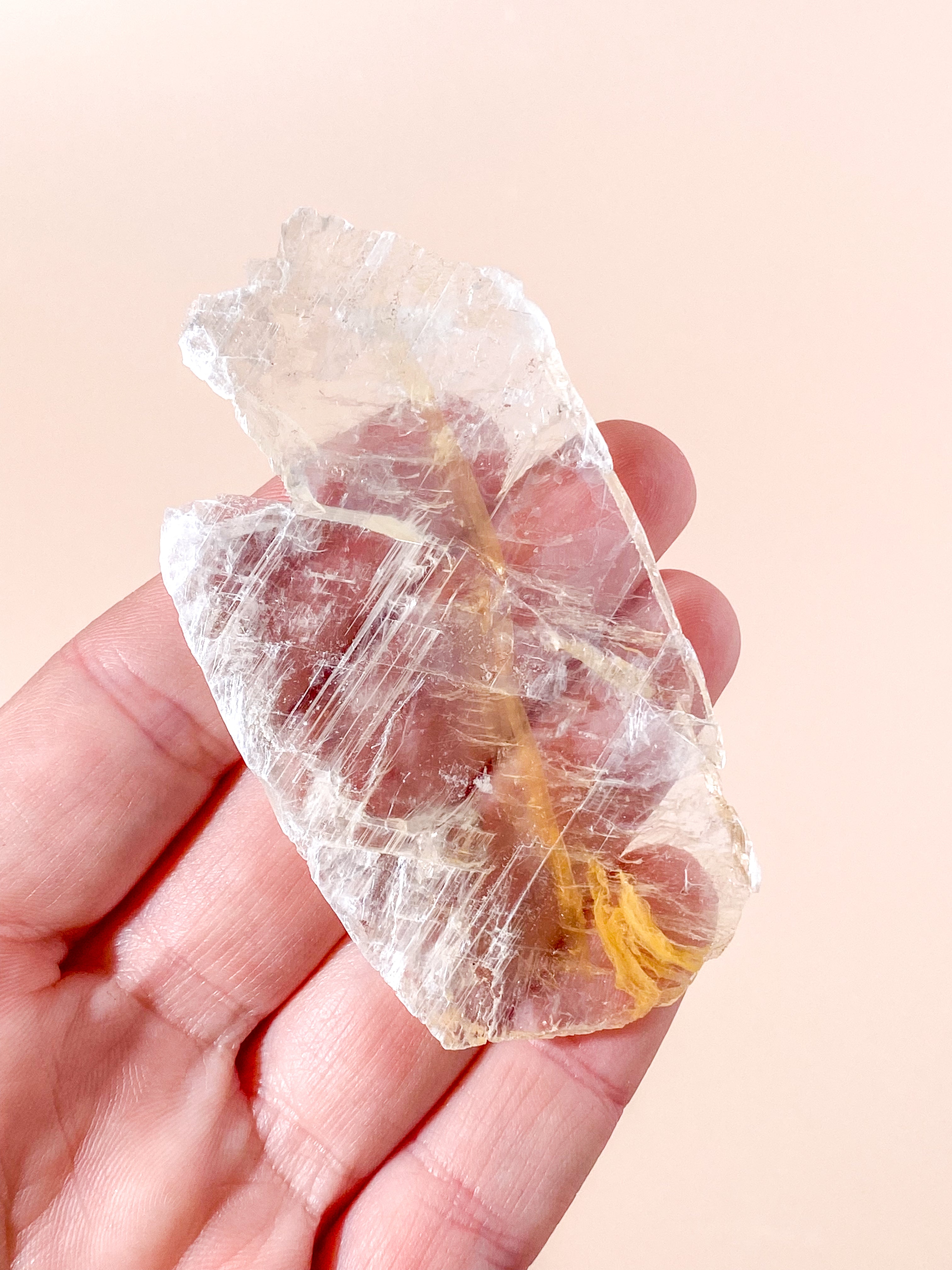 Golden Phantom Selenite (nr 1) Exklusiv kvalitet