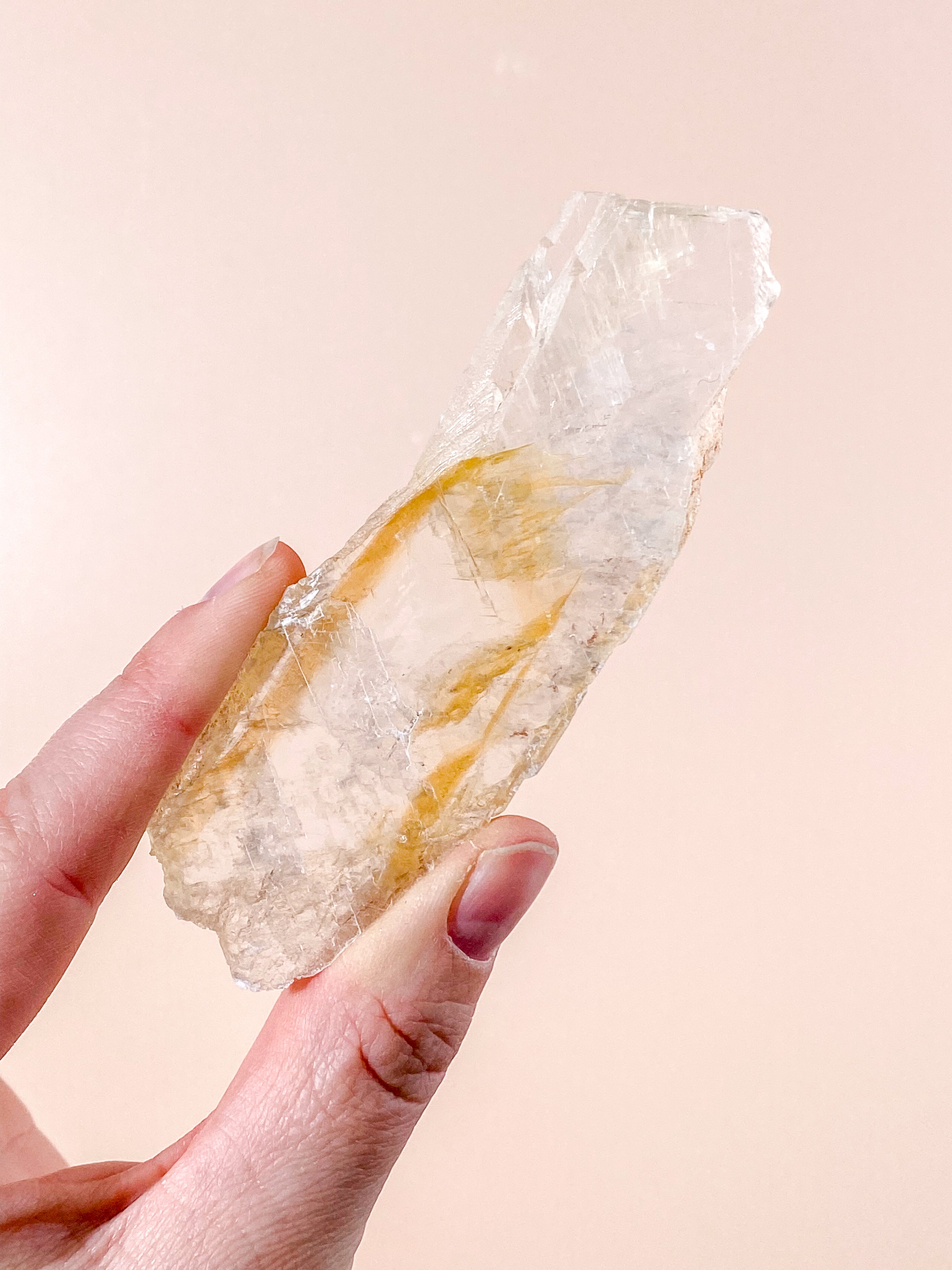 Golden Phantom Selenite (nr 4) Exklusiv kvalitet