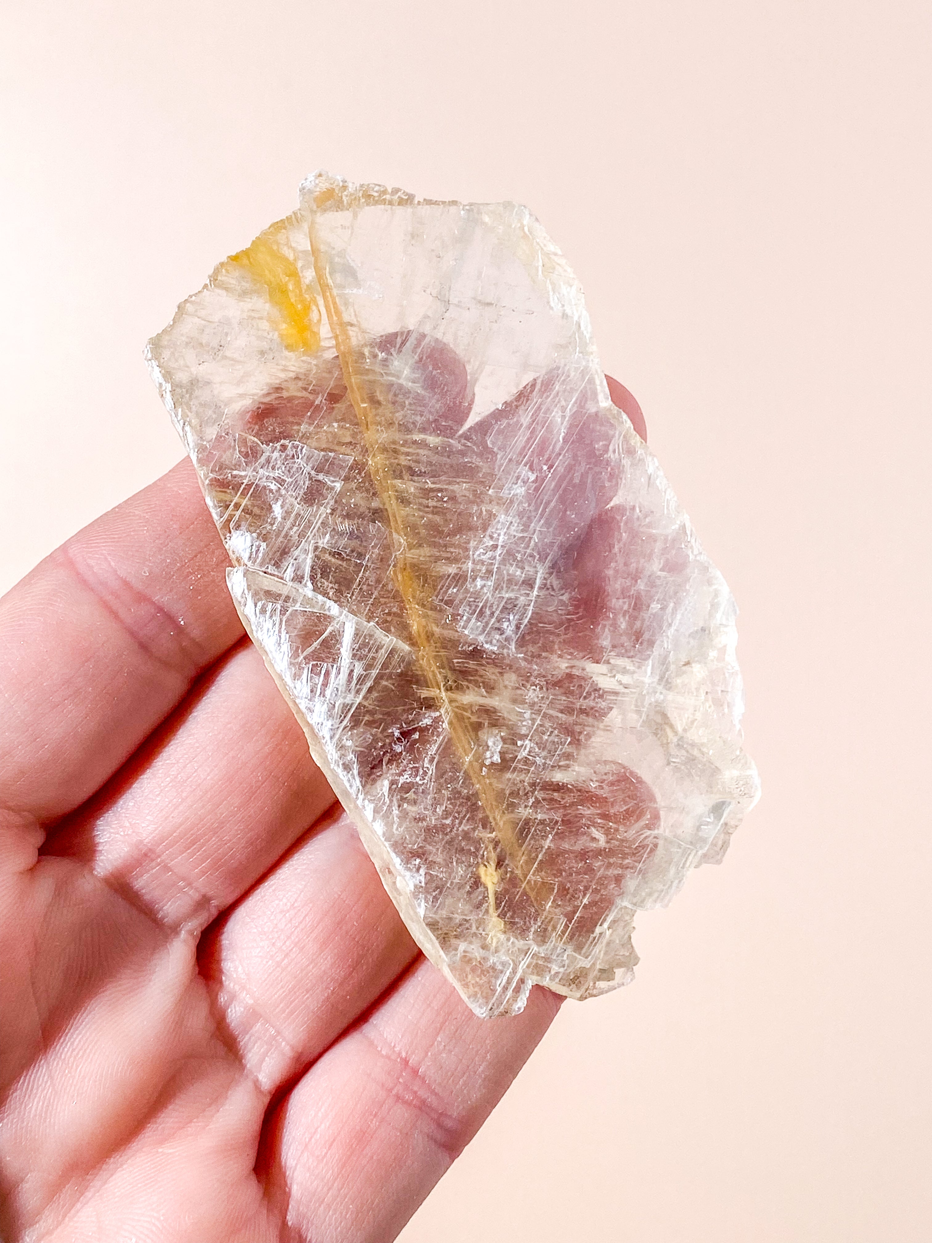 Golden Phantom Selenite (nr 7) Exklusiv kvalitet