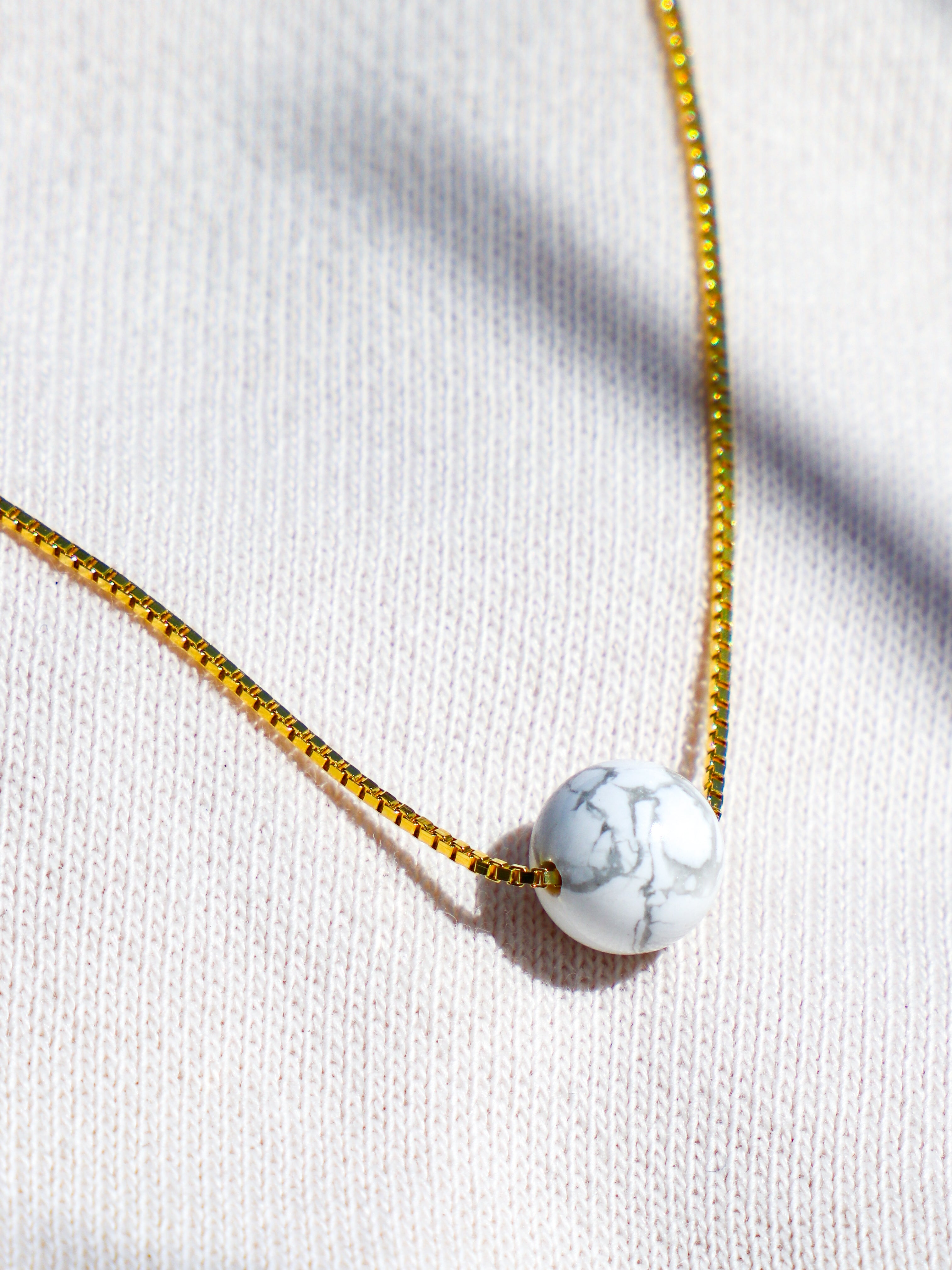 Akvamarin - Petite Heart - Guld