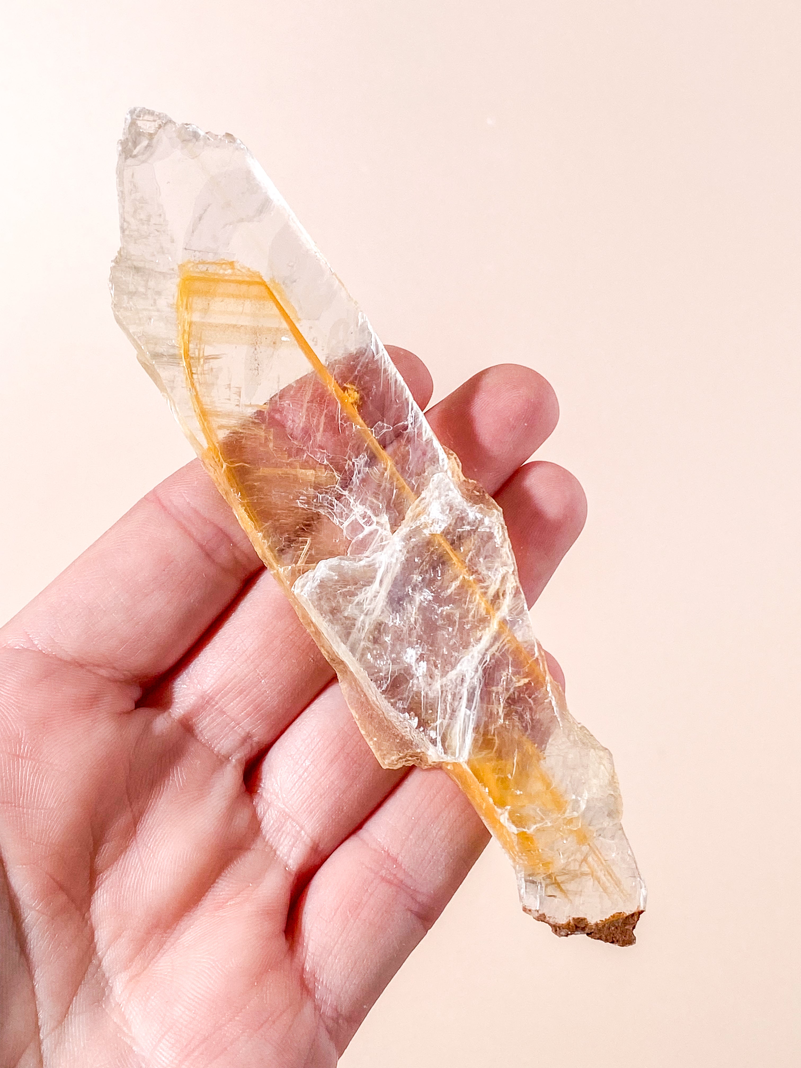 Golden Phantom Selenit (Nr. 11) Exklusiv Kvalitet