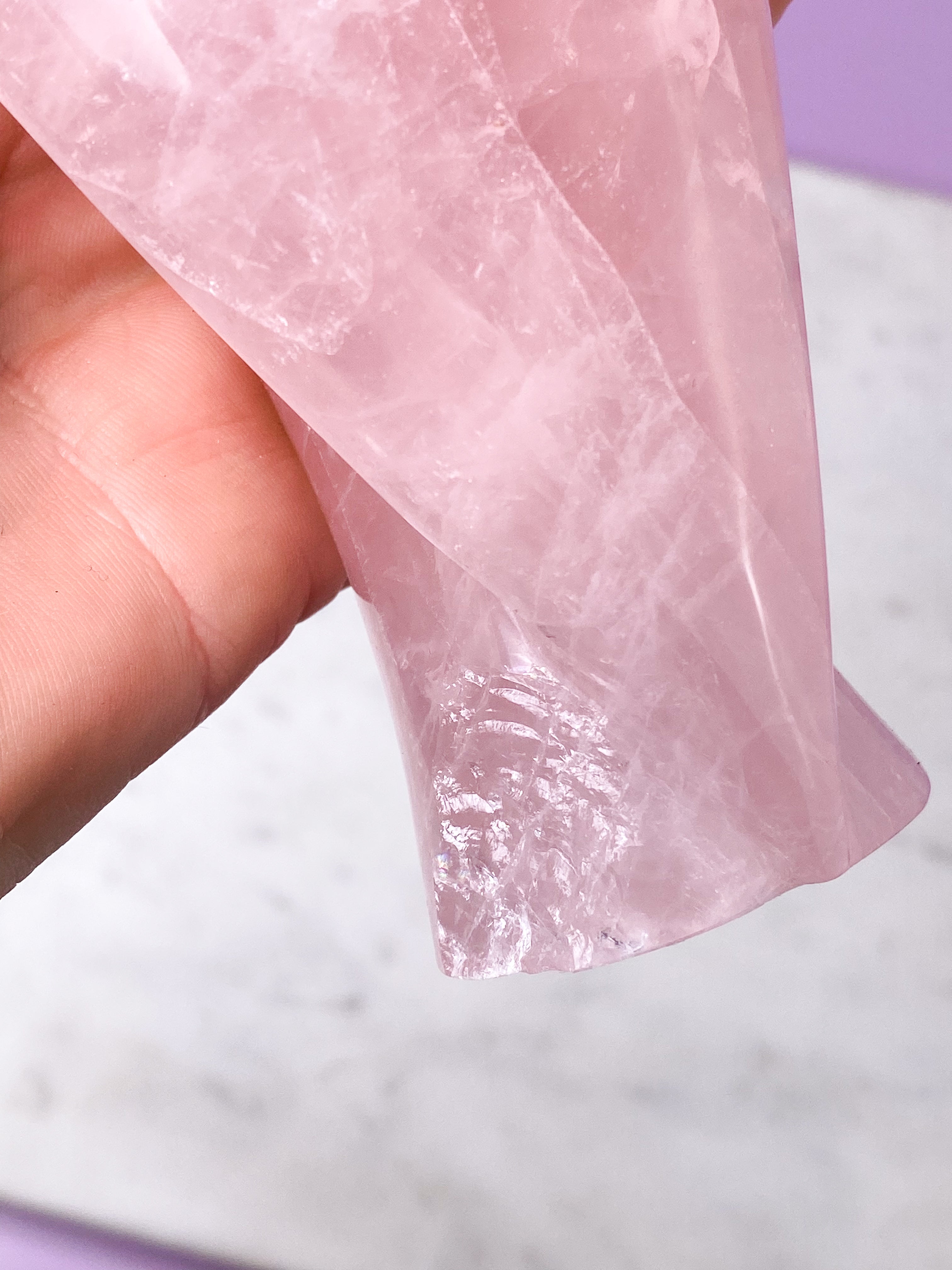 Rosakvarts Pocket Test (Exklusiv kvalitet)