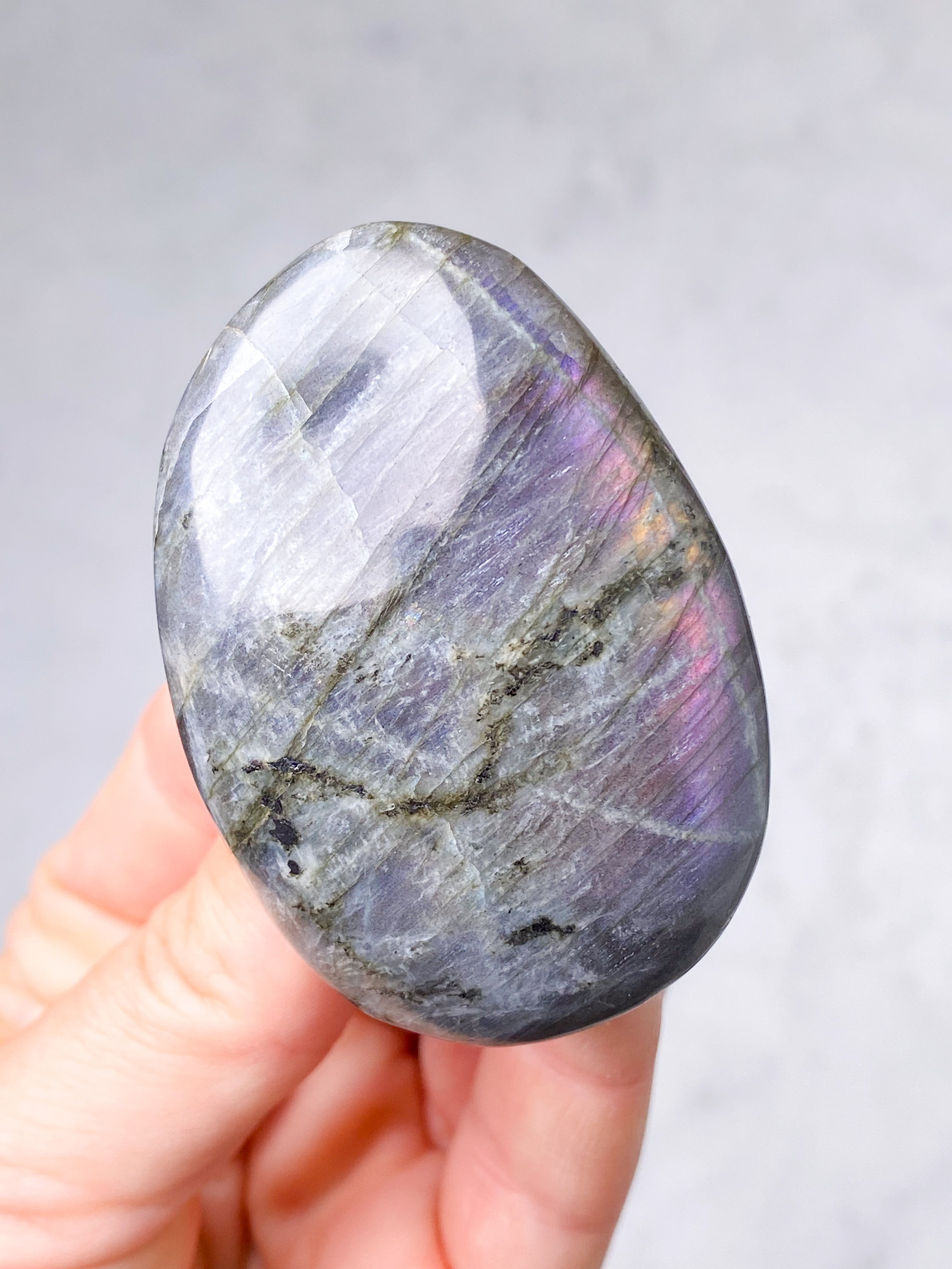 Guld labradorite hjärta