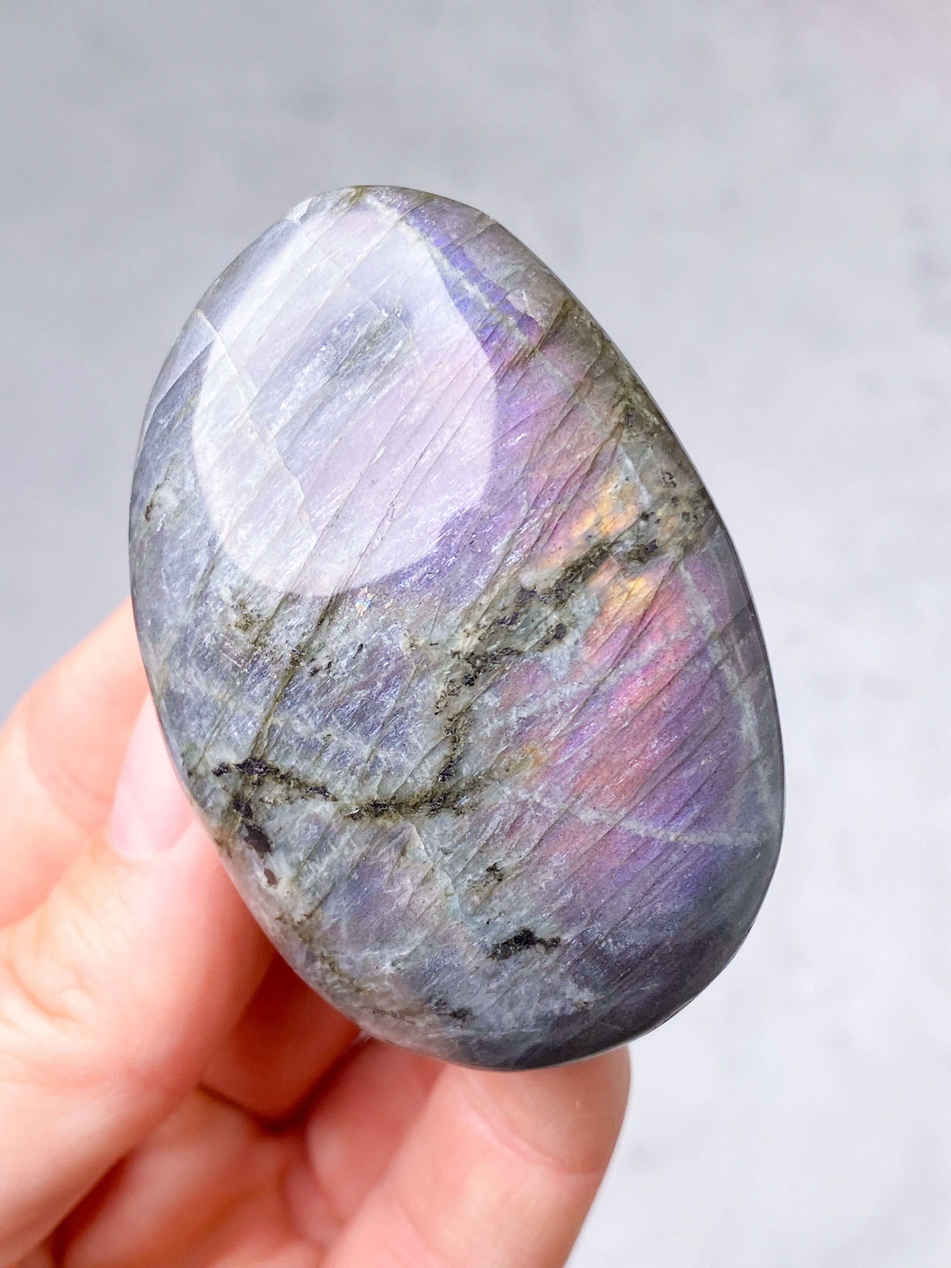 Guld labradorite hjärta