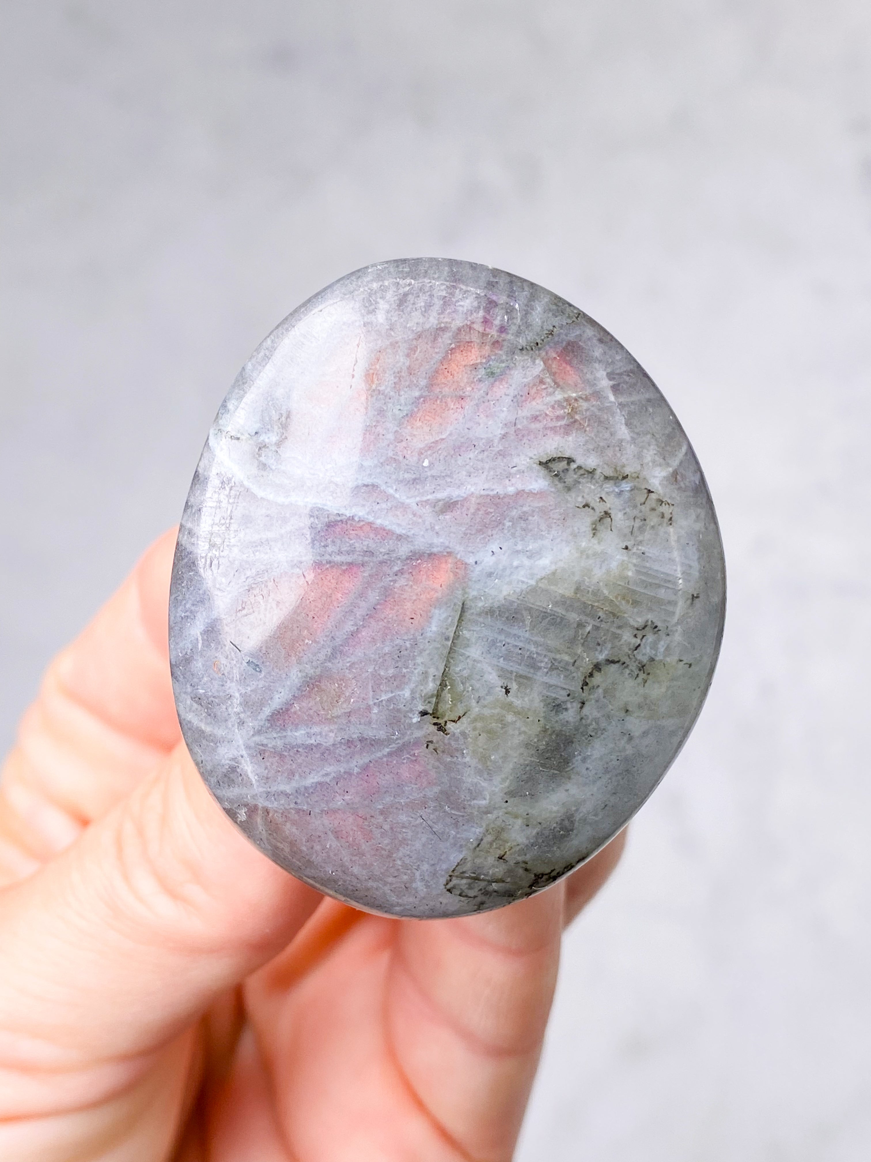 Guld labradorite hjärta