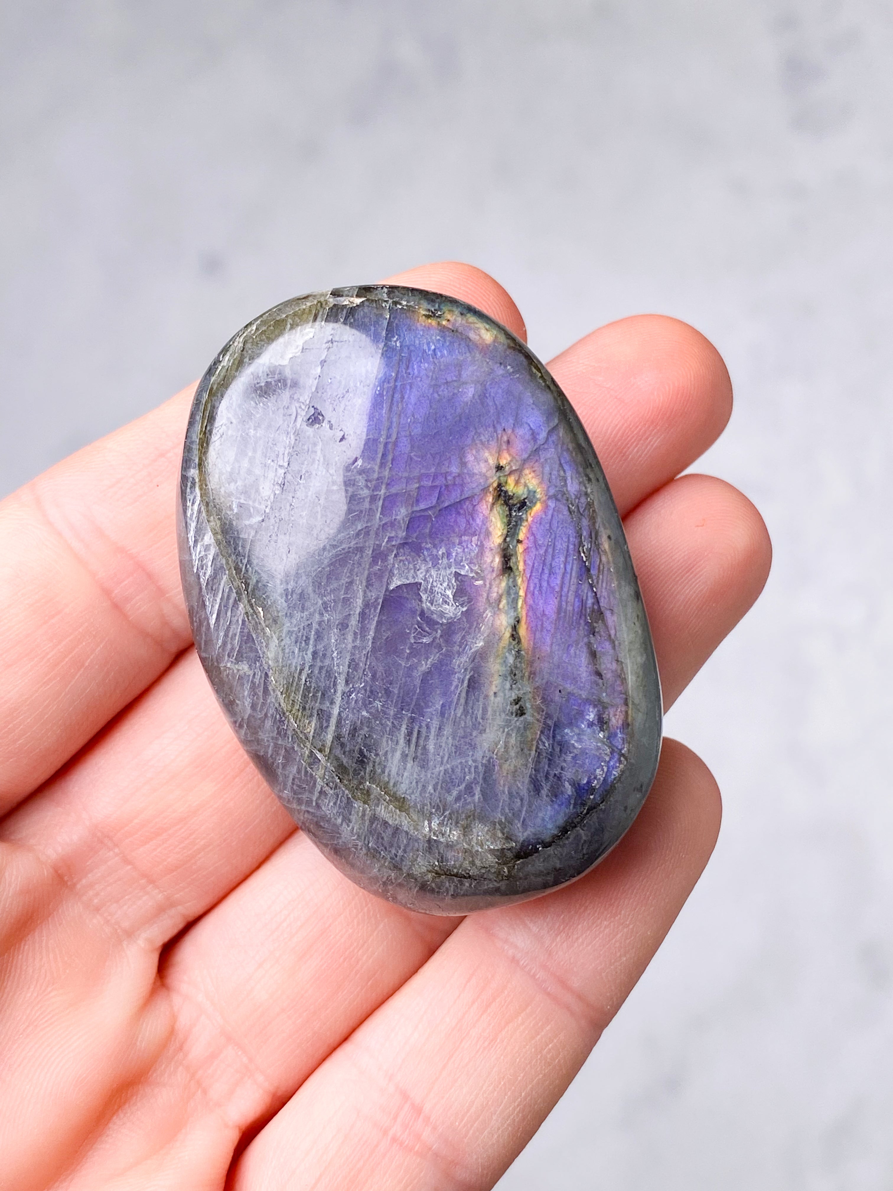 Guld labradorite hjärta