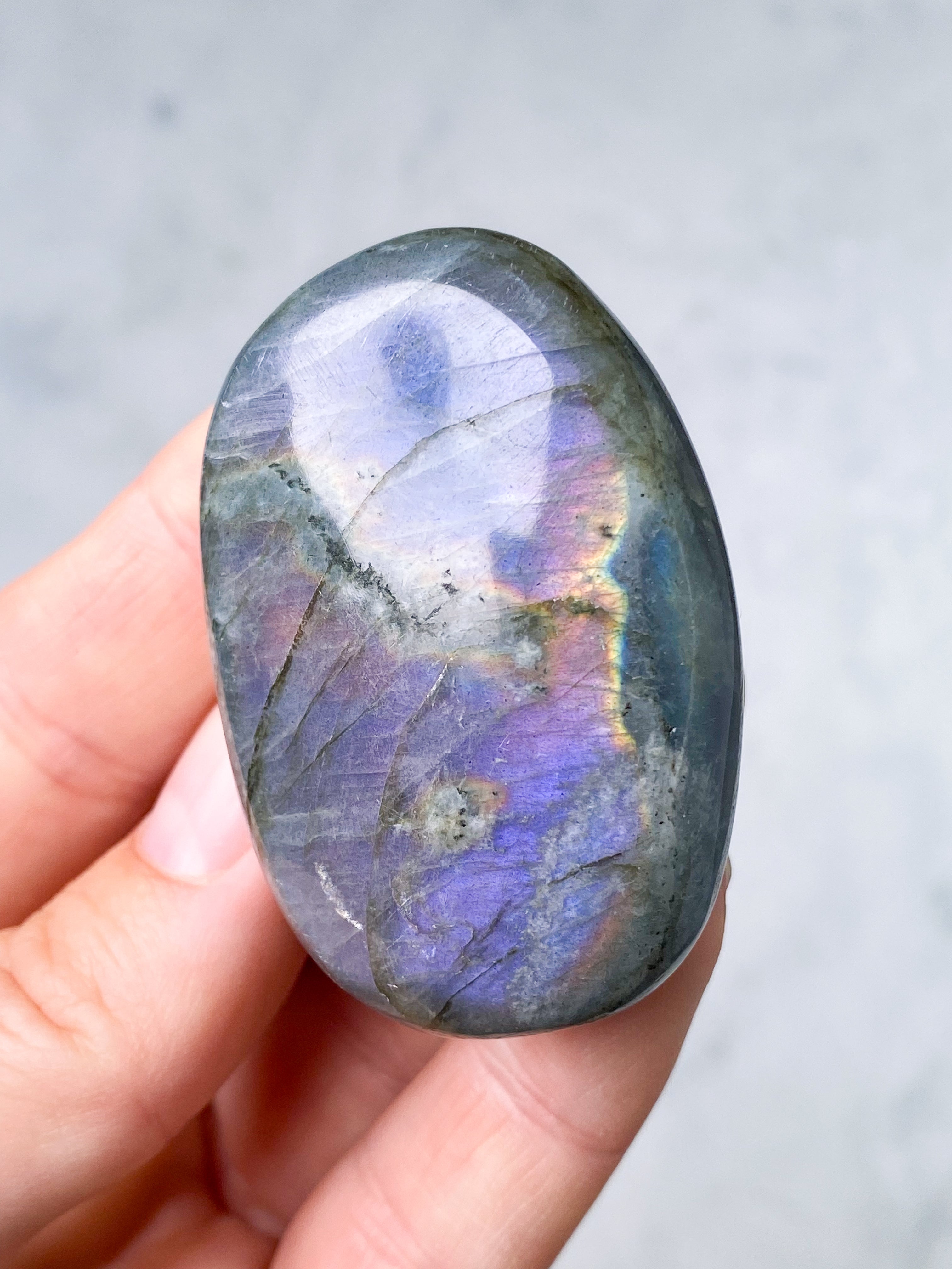 Guld labradorite hjärta