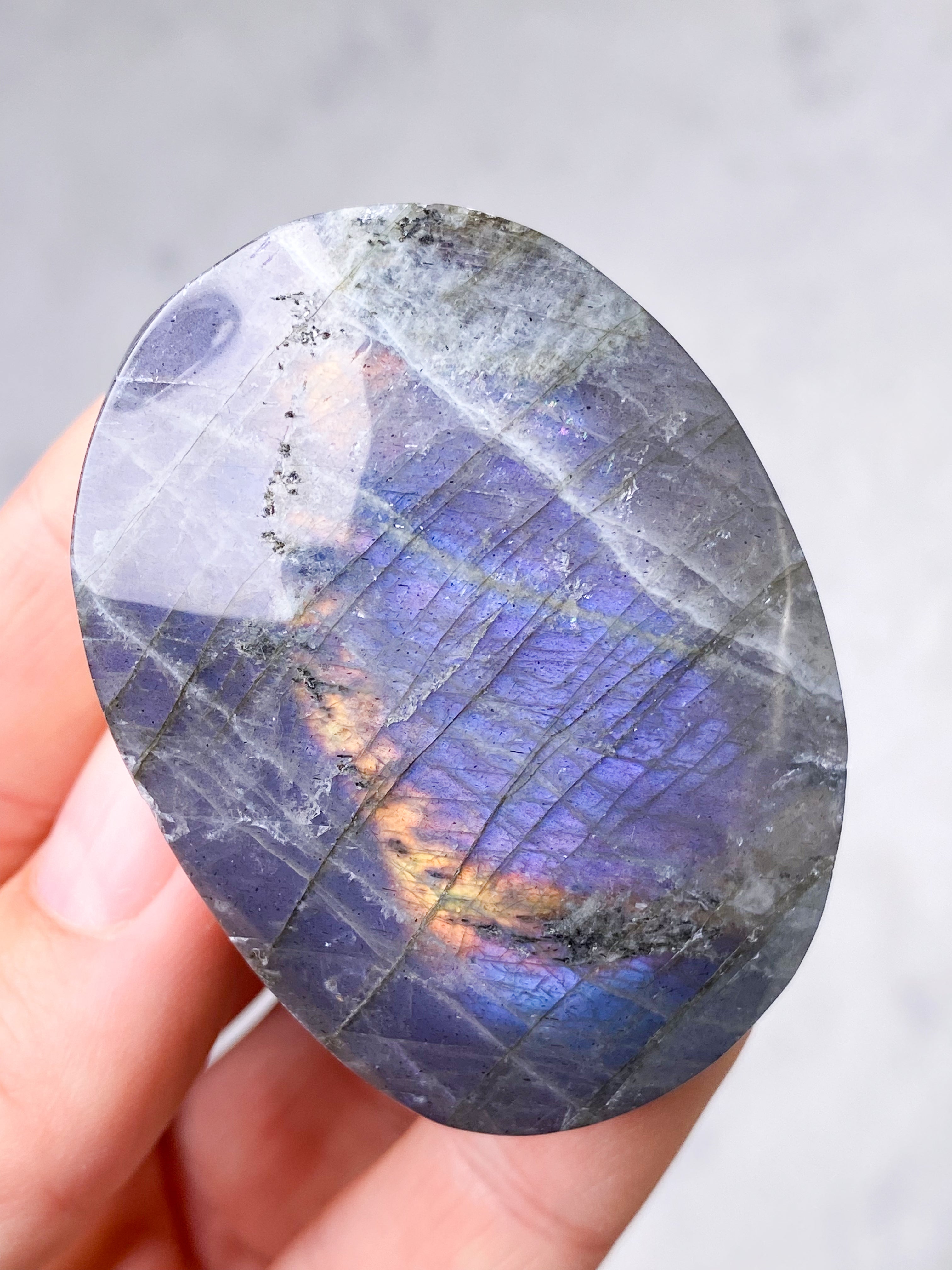 Guld labradorite hjärta