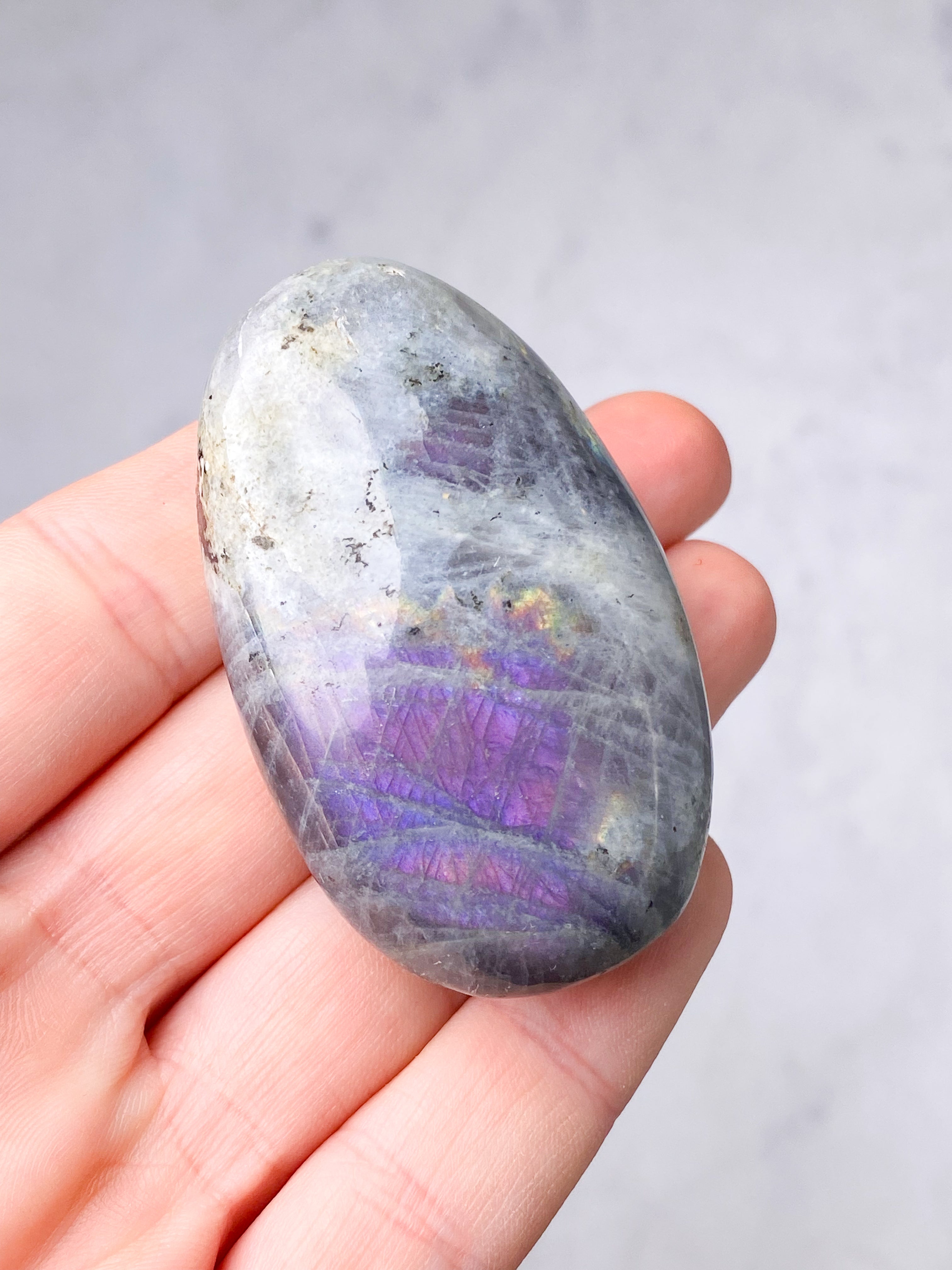 Guld labradorite hjärta