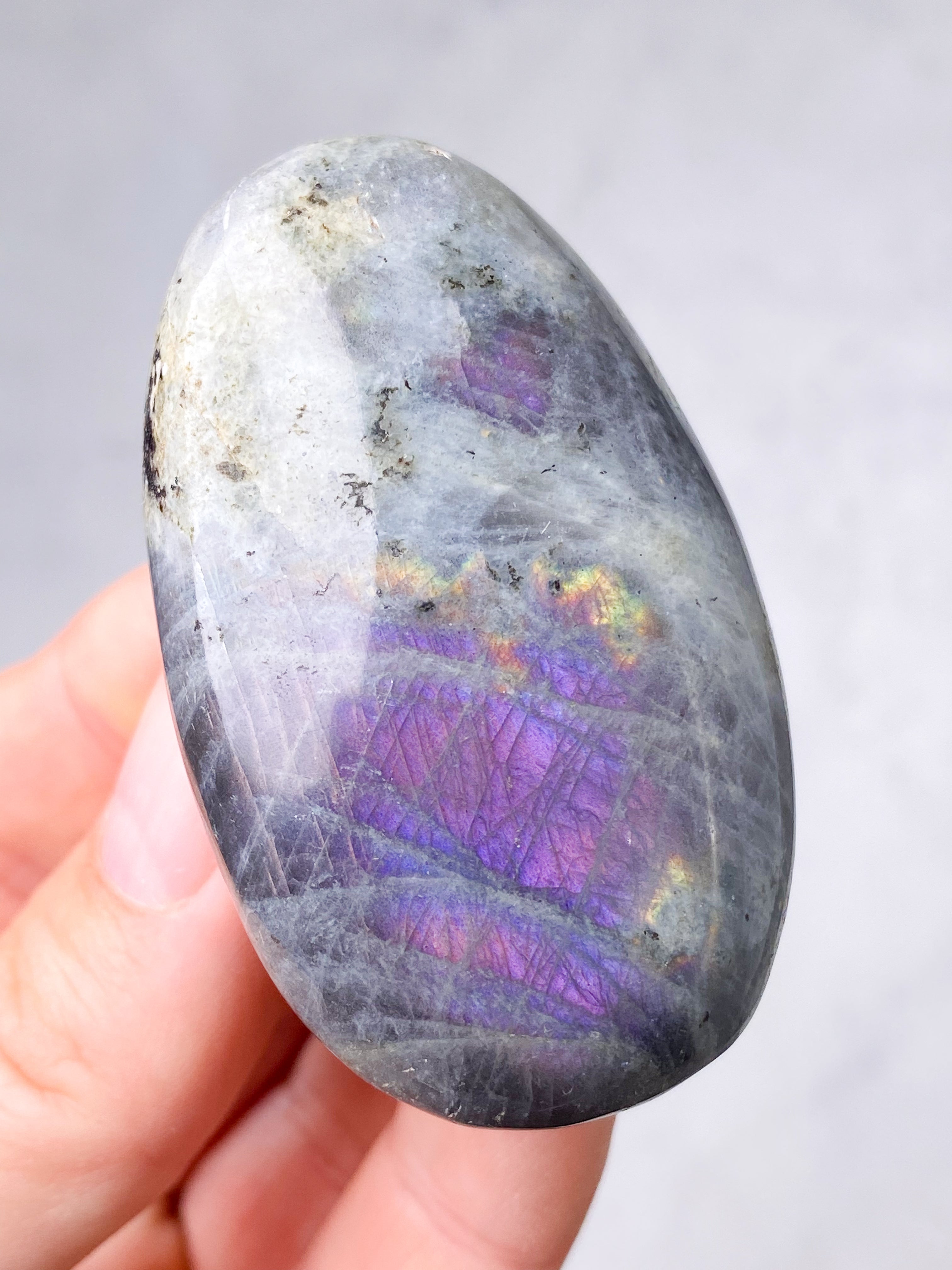 Guld labradorite hjärta