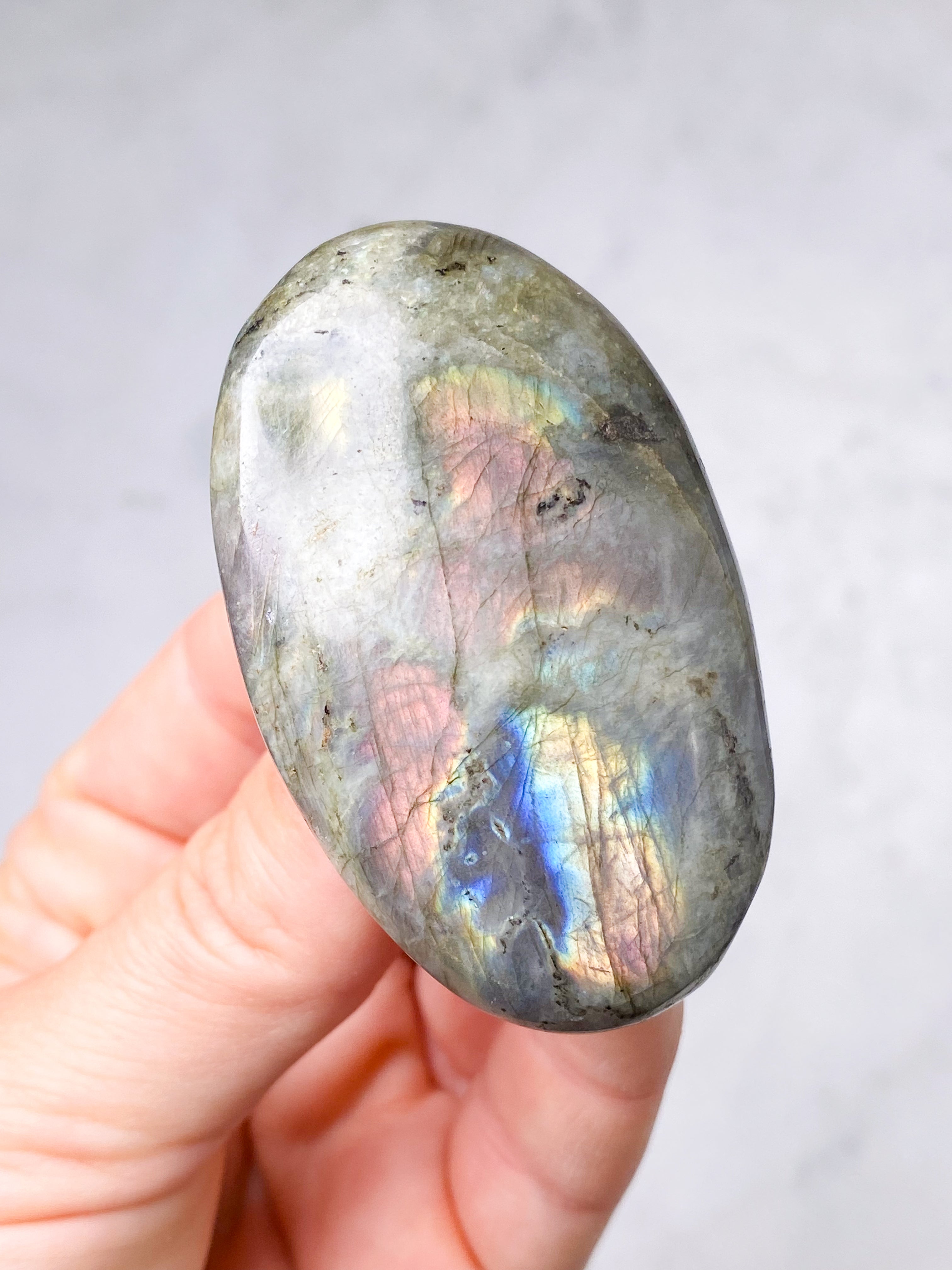 Guld labradorite hjärta