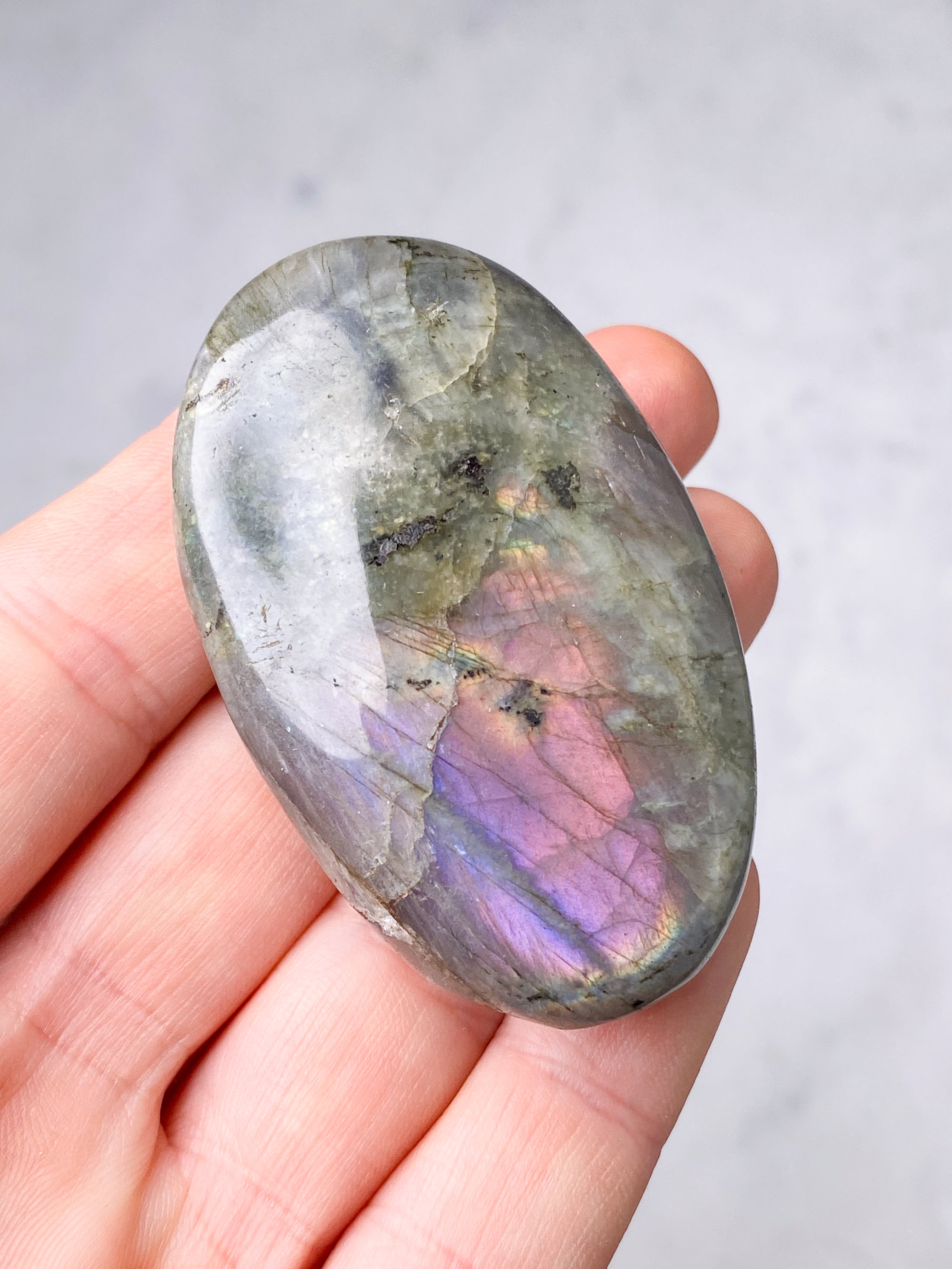 Guld labradorite hjärta