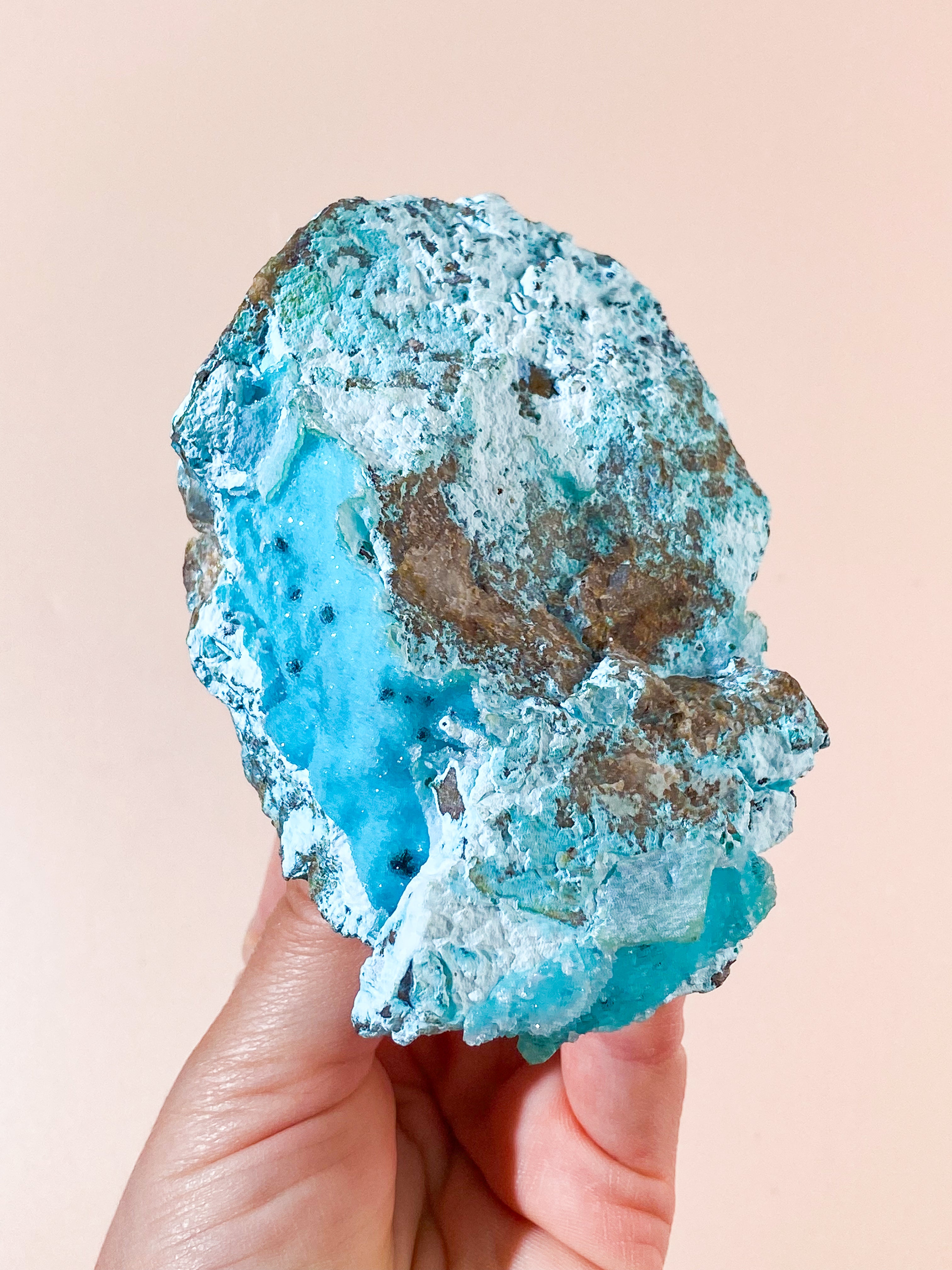 Druzy Pseudo Krysokolla (Nr. 38) Extra kvalitet