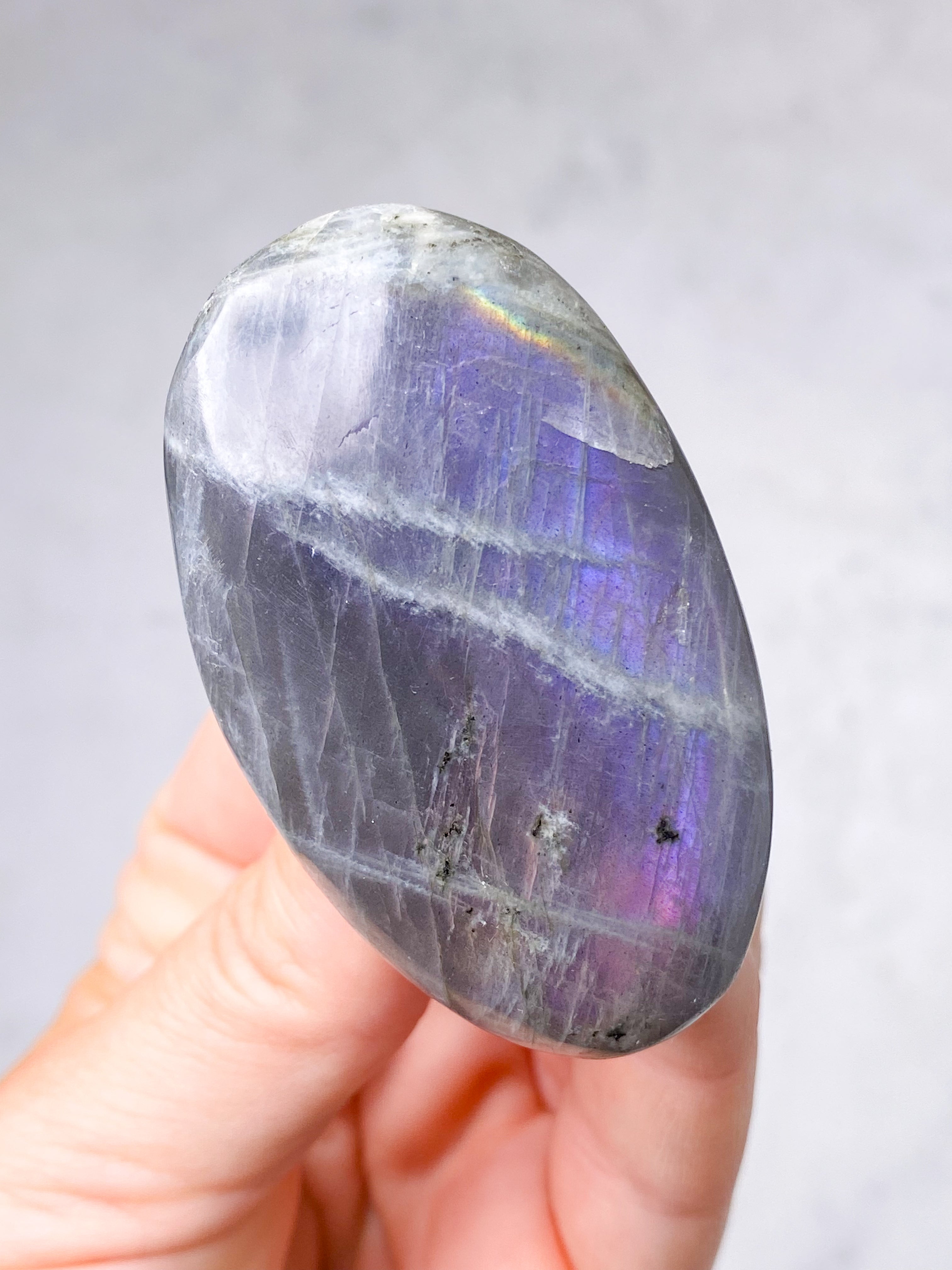 Guld labradorite hjärta