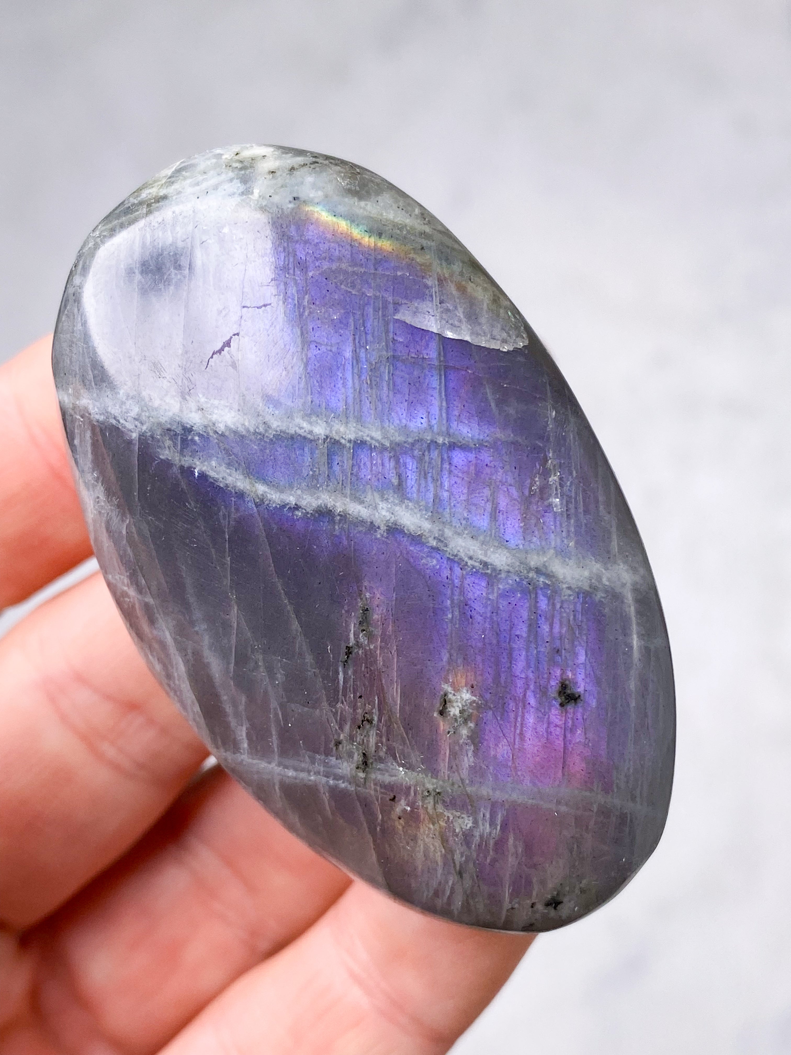 Guld labradorite hjärta