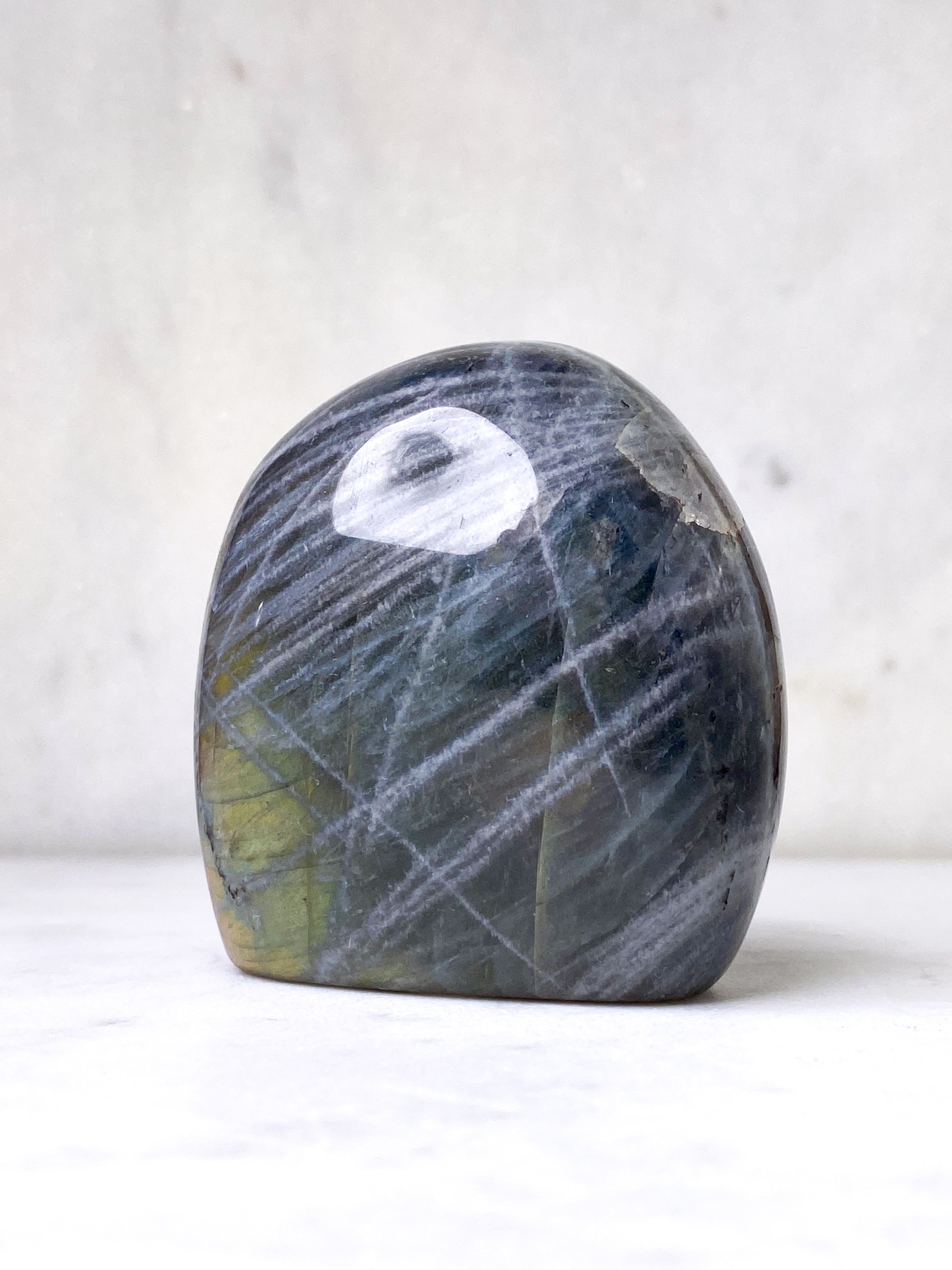 Guld labradorite hjärta