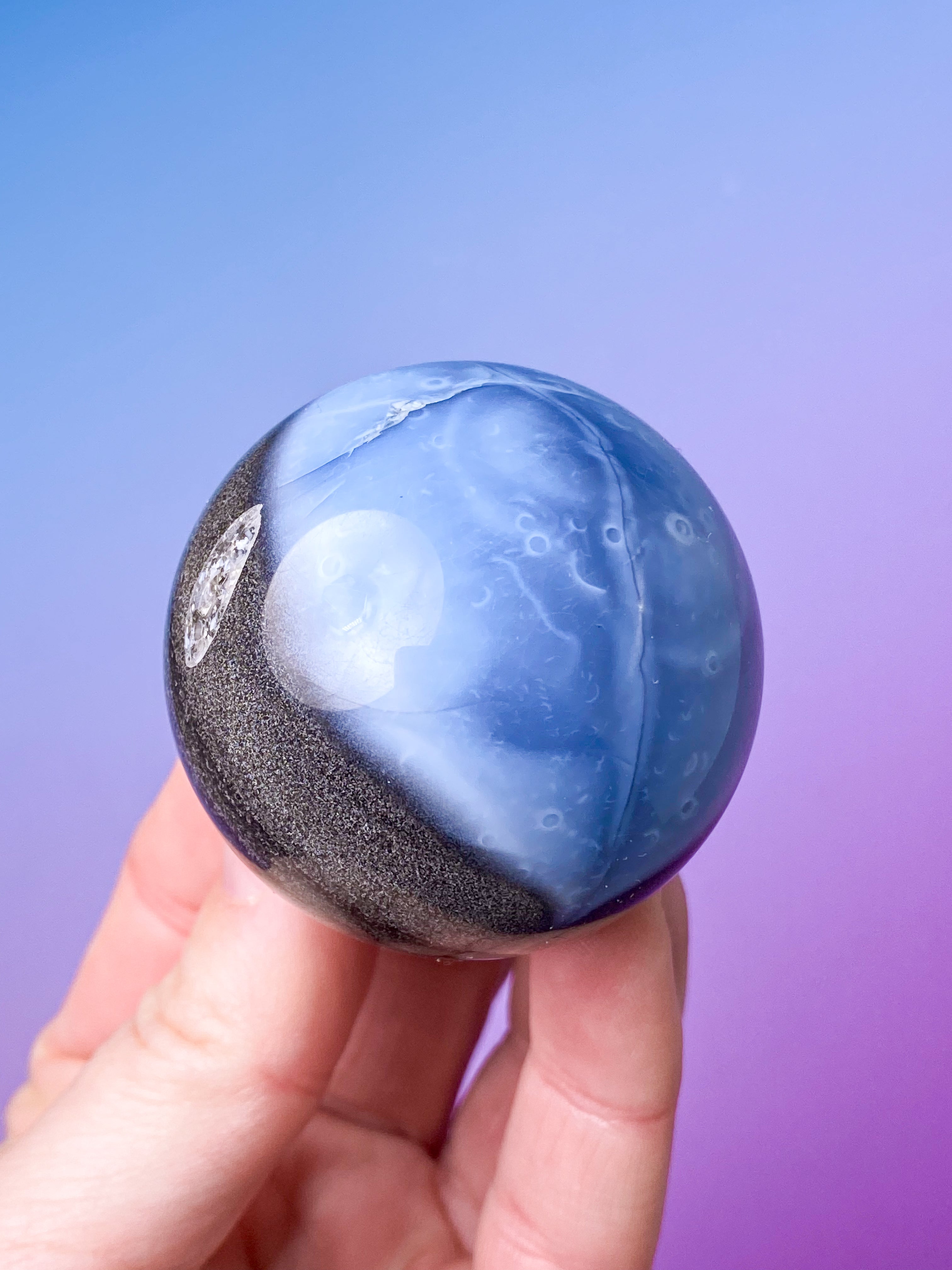 Blå opalkula (nr 1)