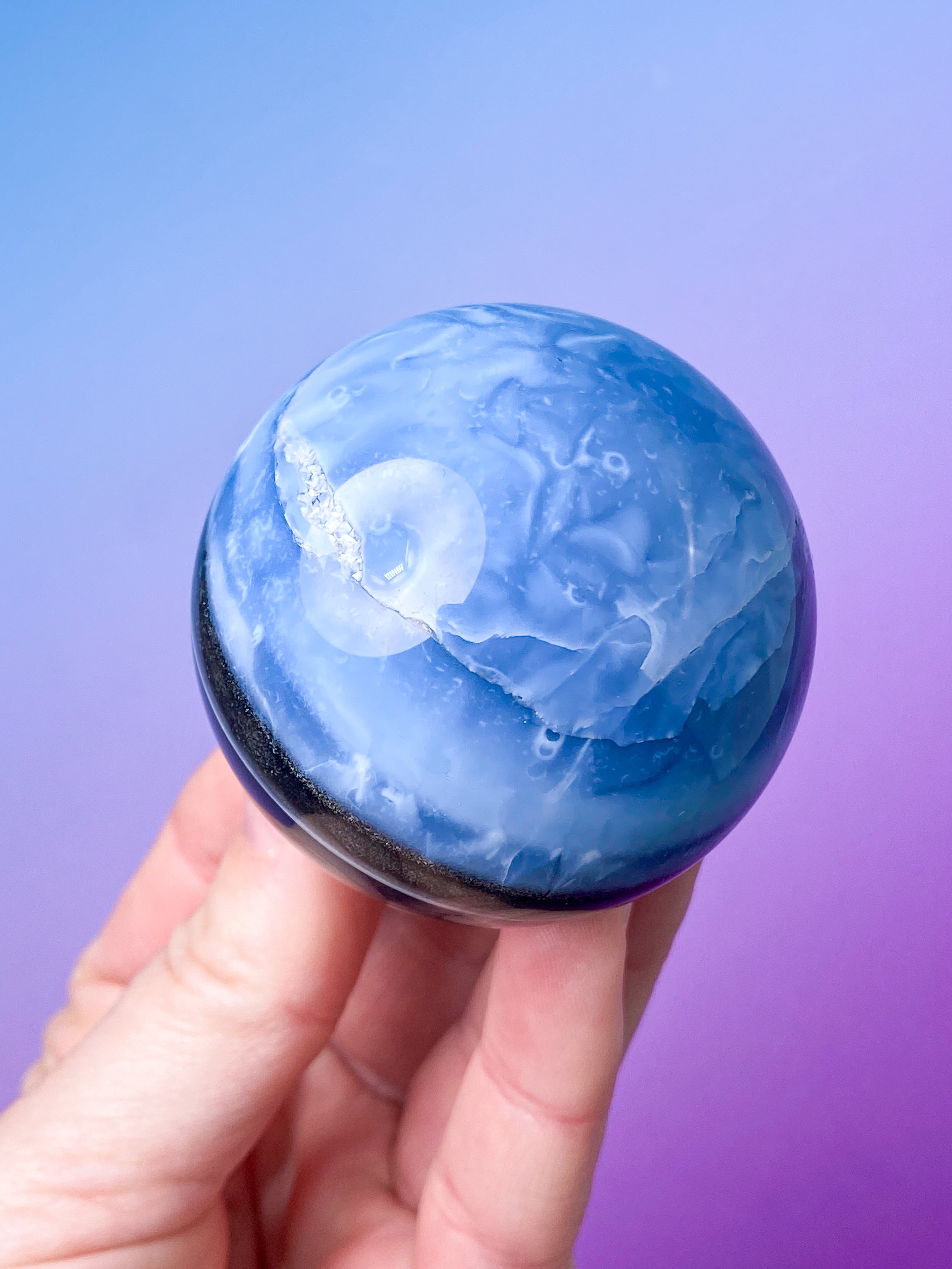 Blå opalkula (nr 2)