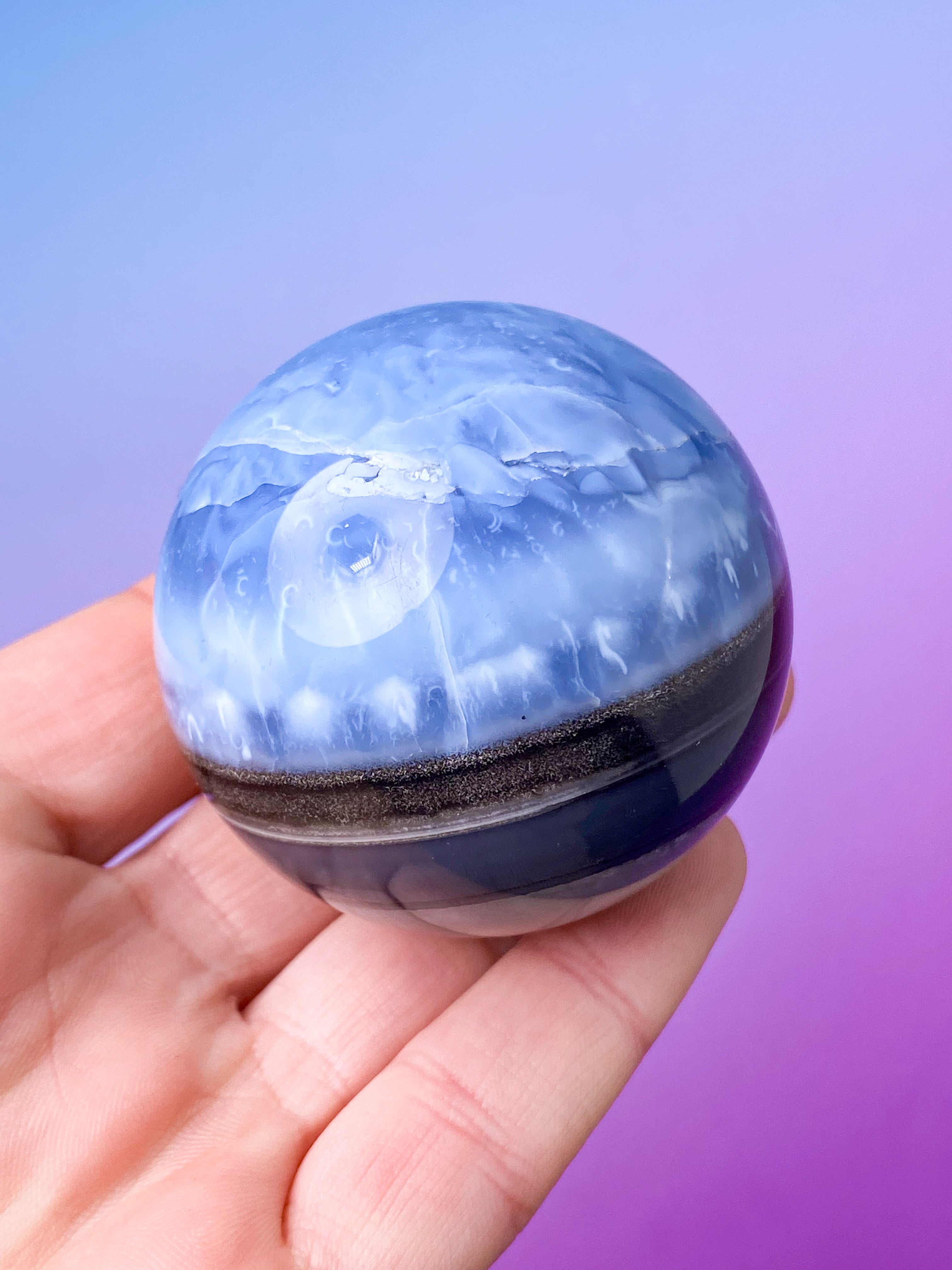 Blå opalkula (nr 2)