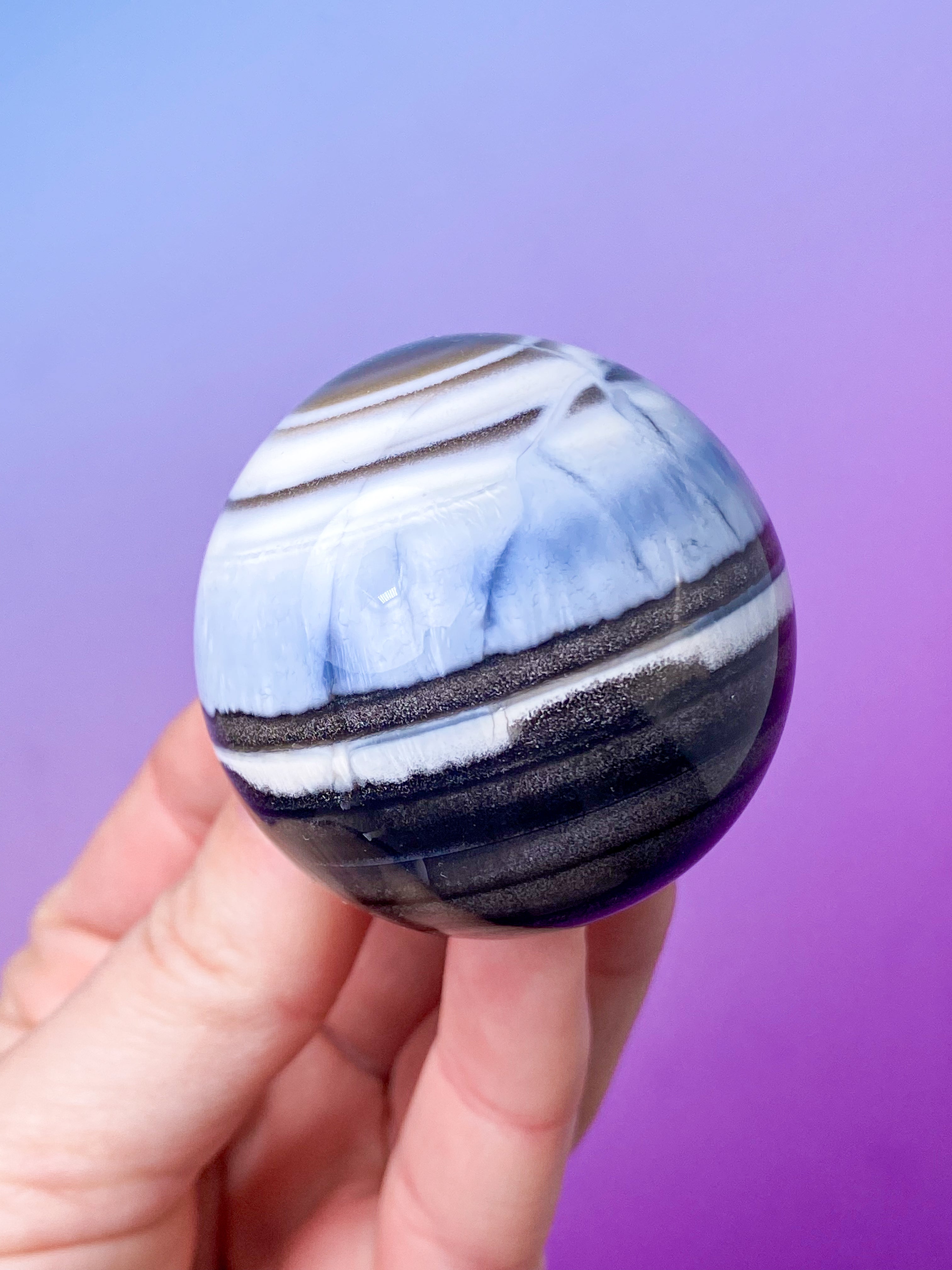 Blå opalkula (nr 3)