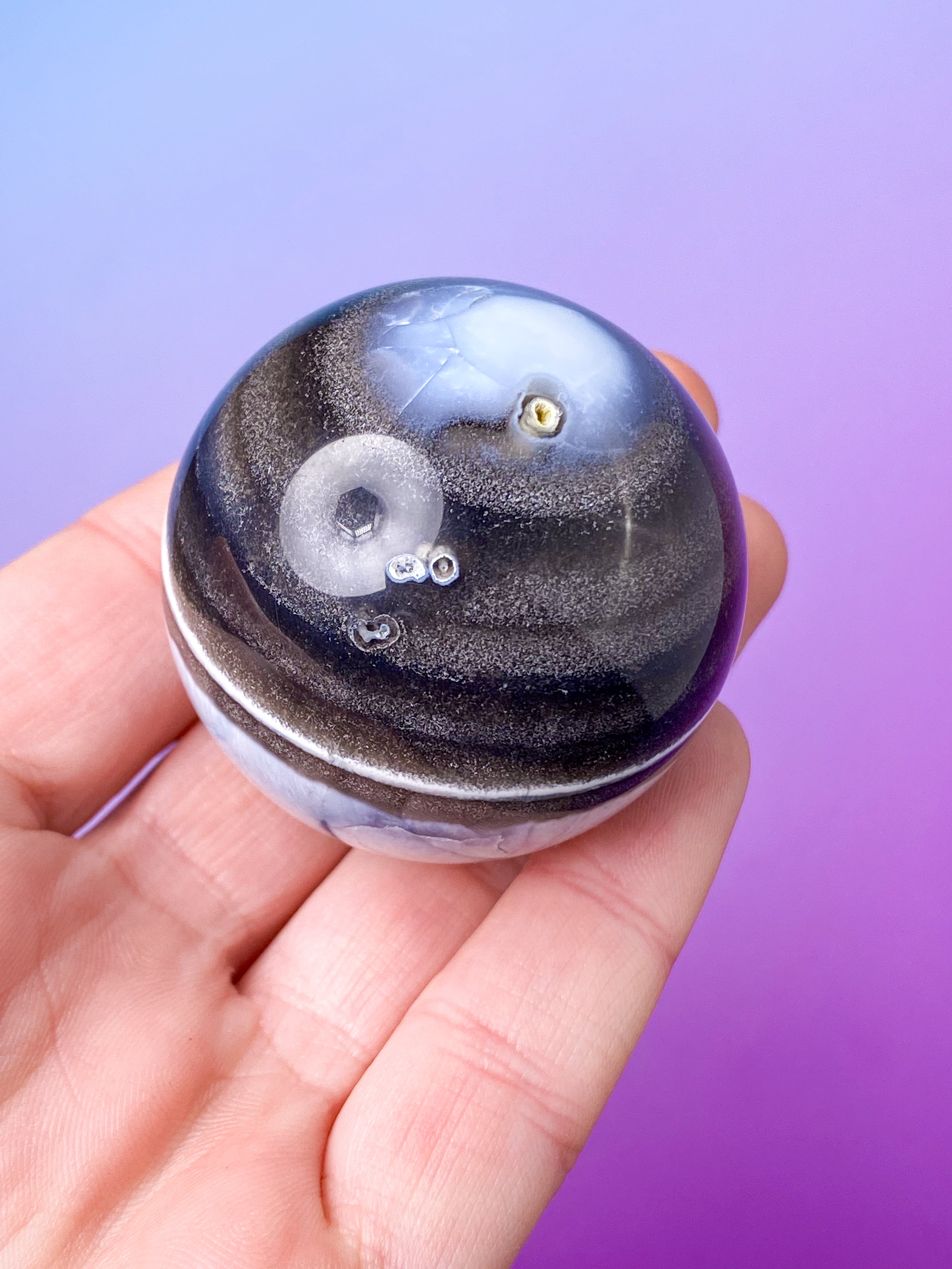 Blå opalkula (nr 3)