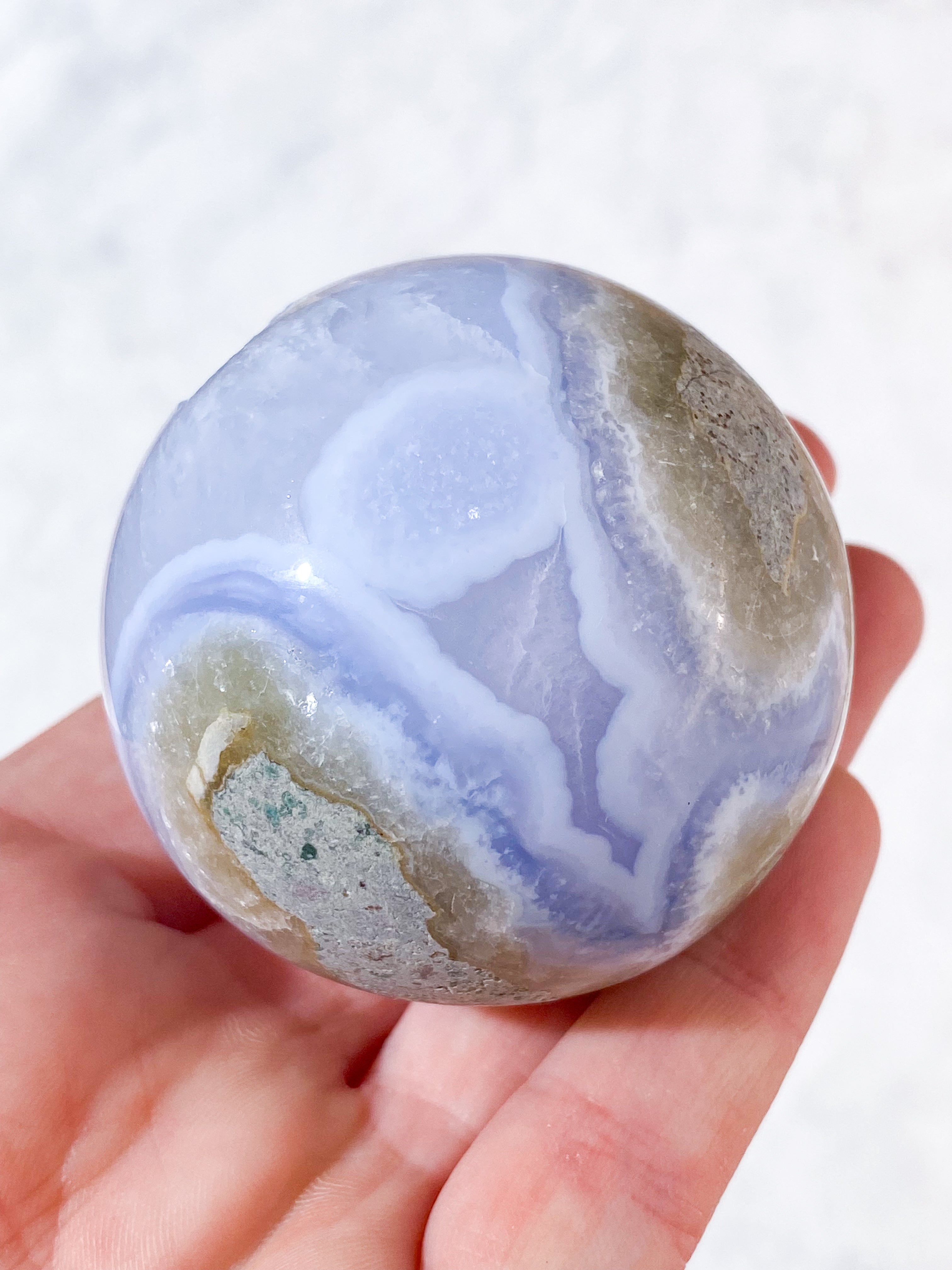Druzy Blond Agat Kula (Nr. 4)