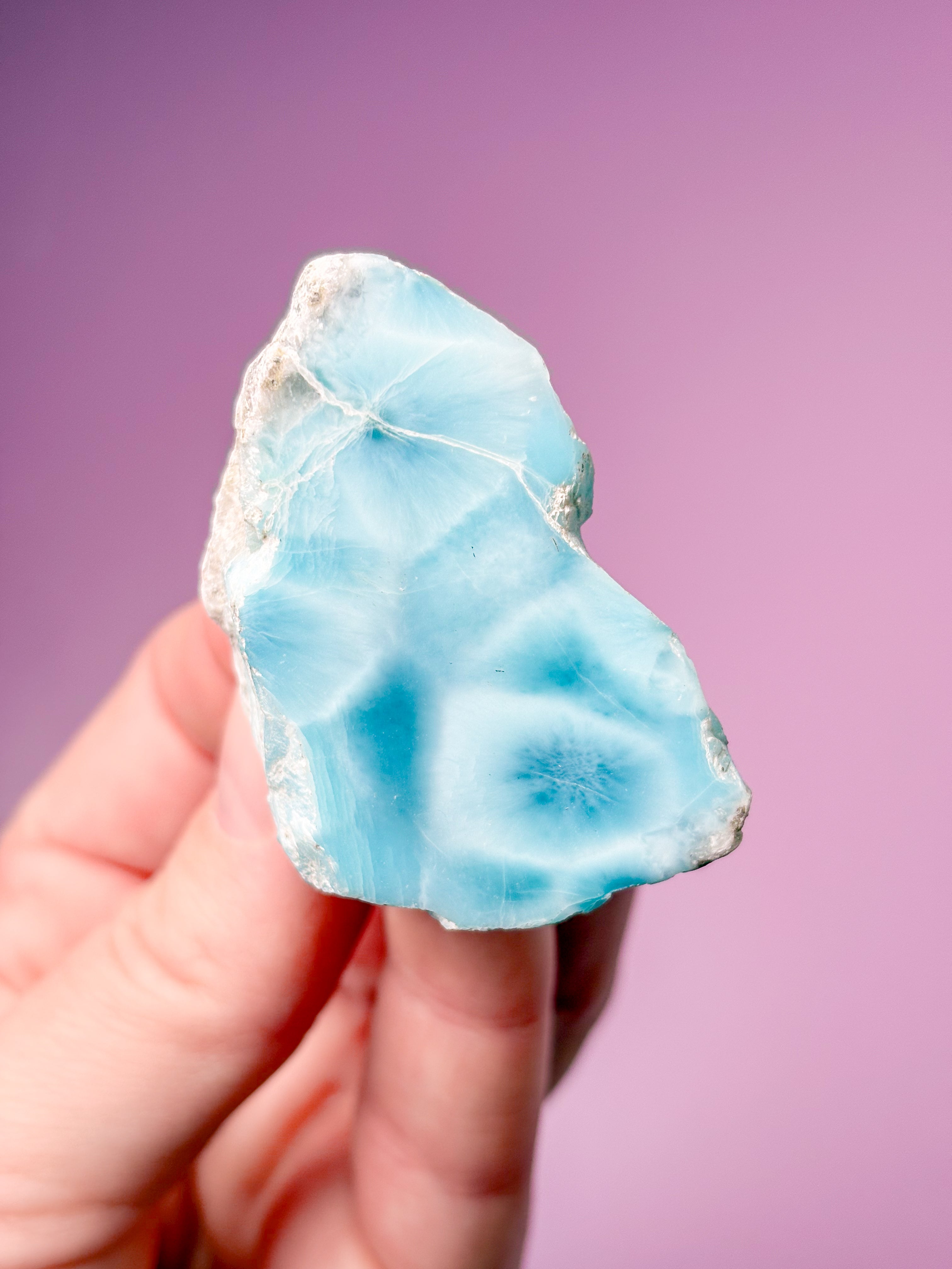 Larimar Raw Polished (nr 42) Exklusiv kvalitet