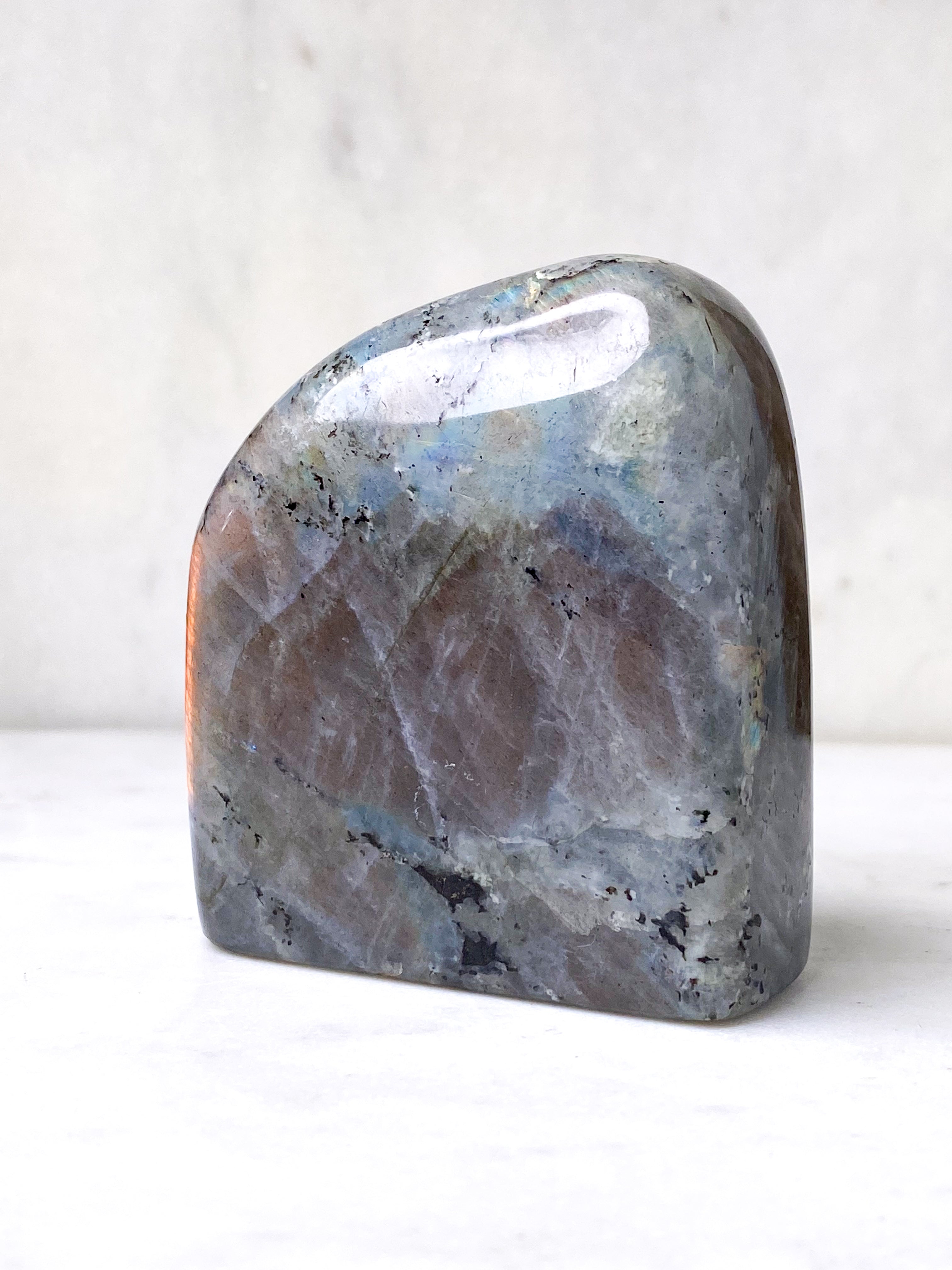 Guld labradorite hjärta