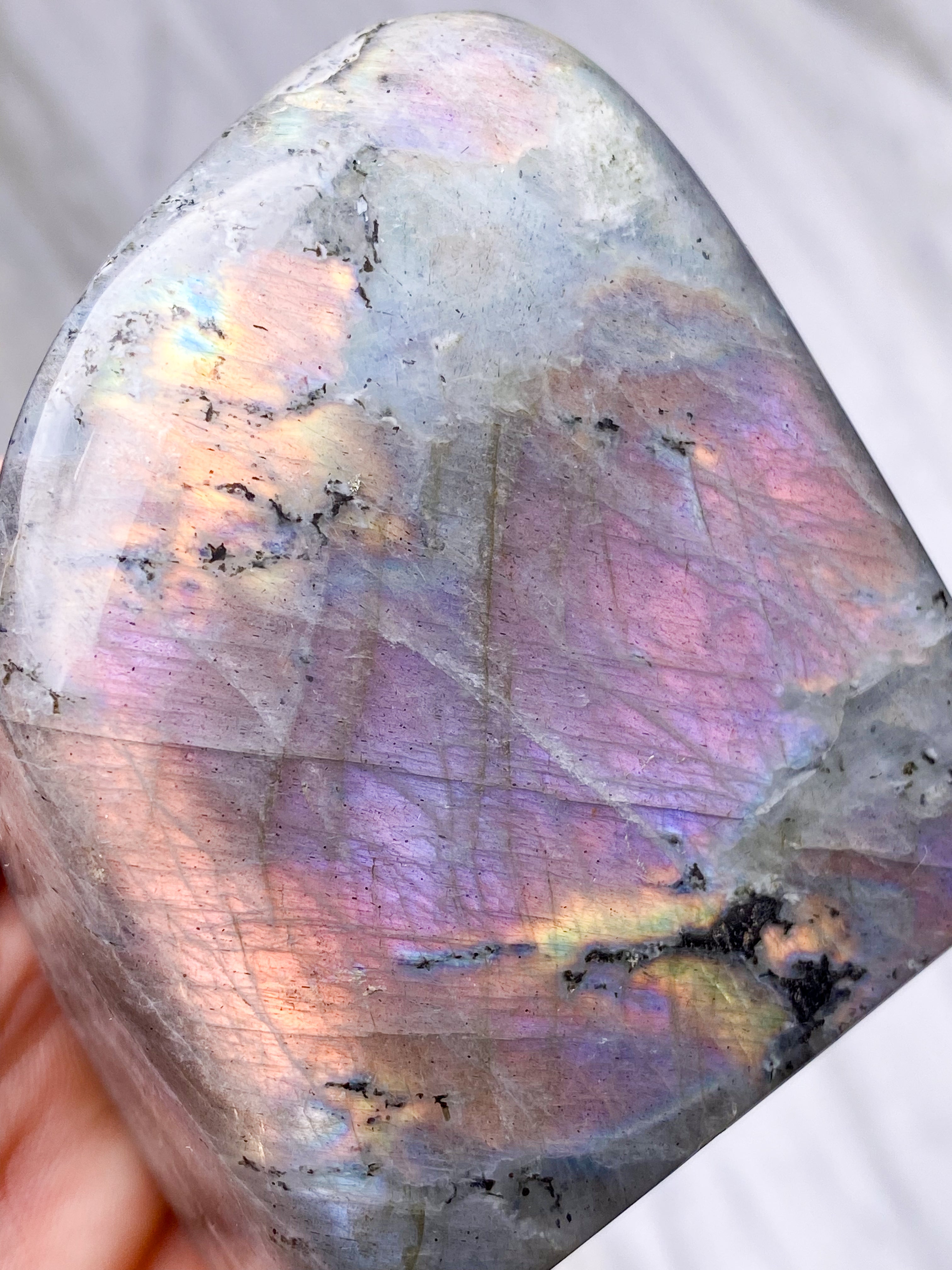 Guld labradorite hjärta