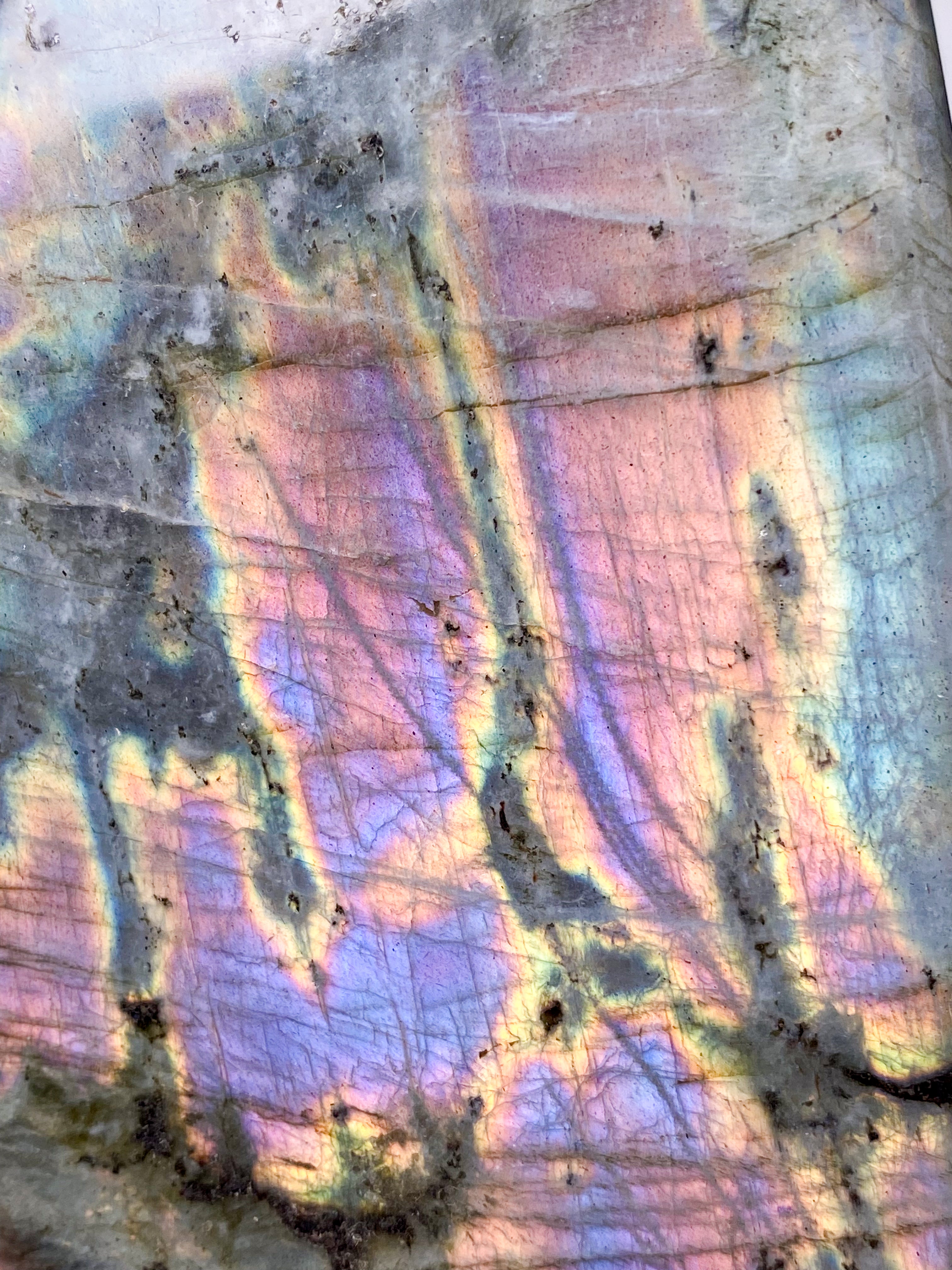 Guld labradorite hjärta