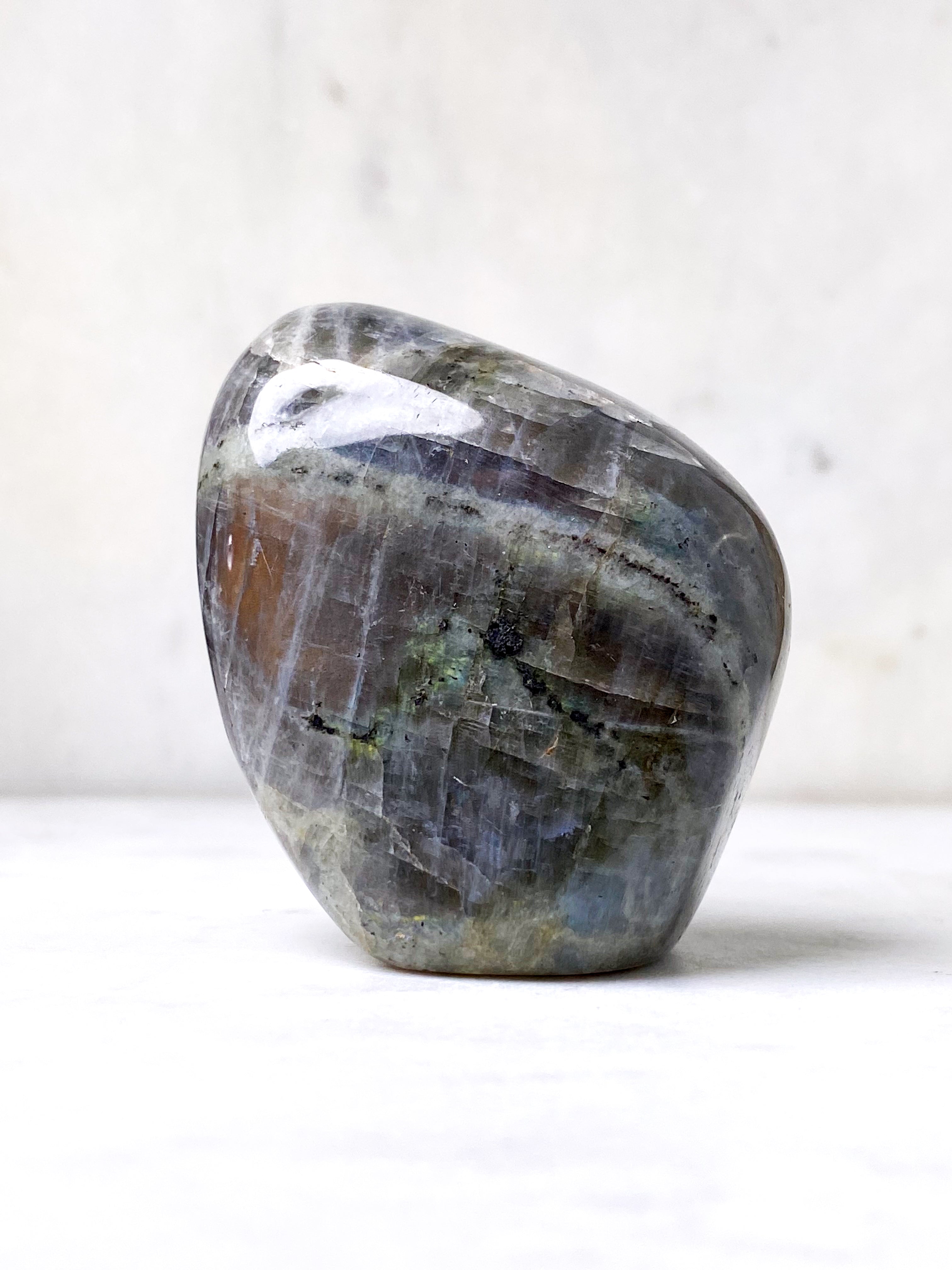 Guld labradorite hjärta