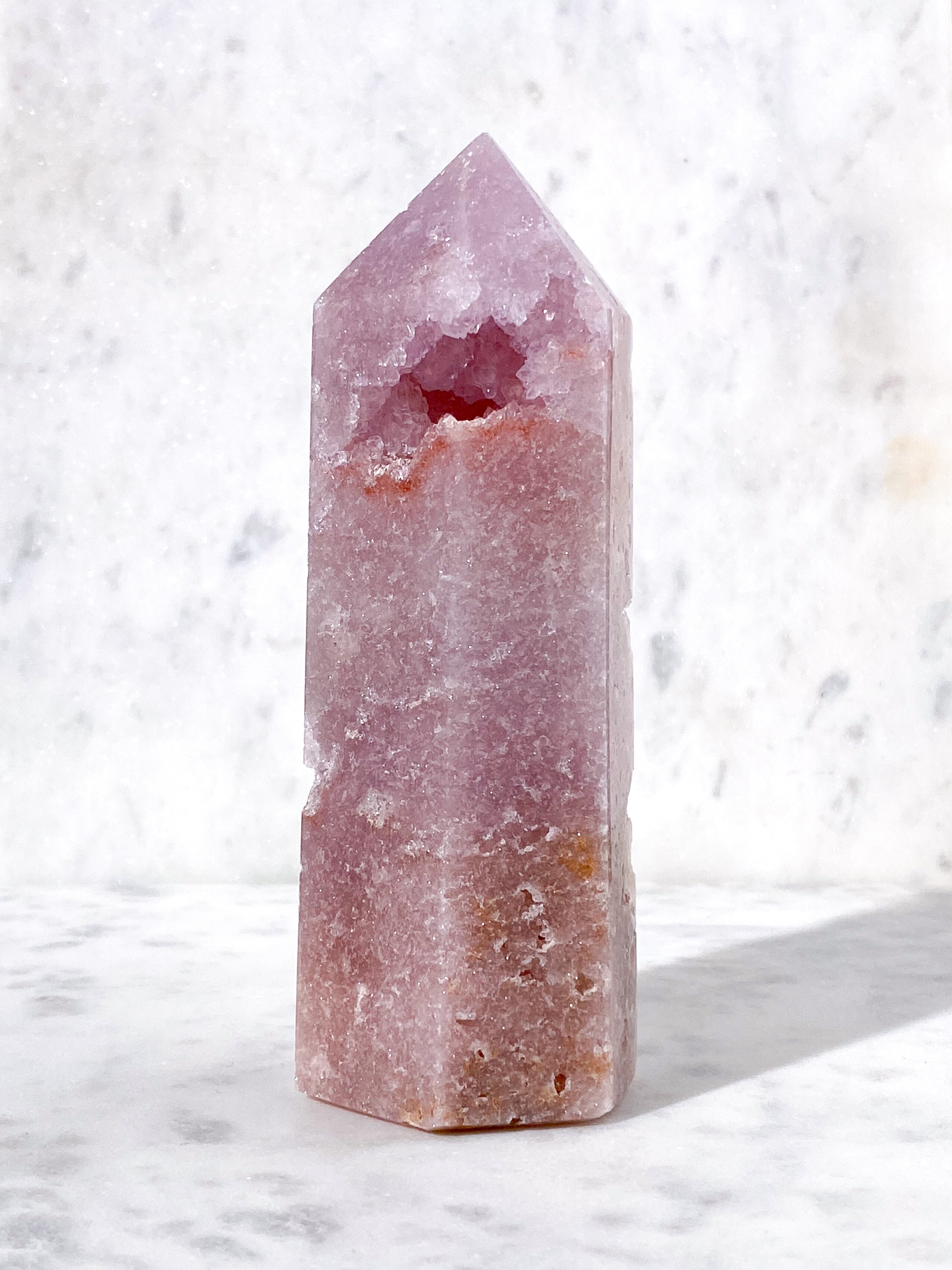 Druzy Pink Ametyst Tårn (Nr. 5)