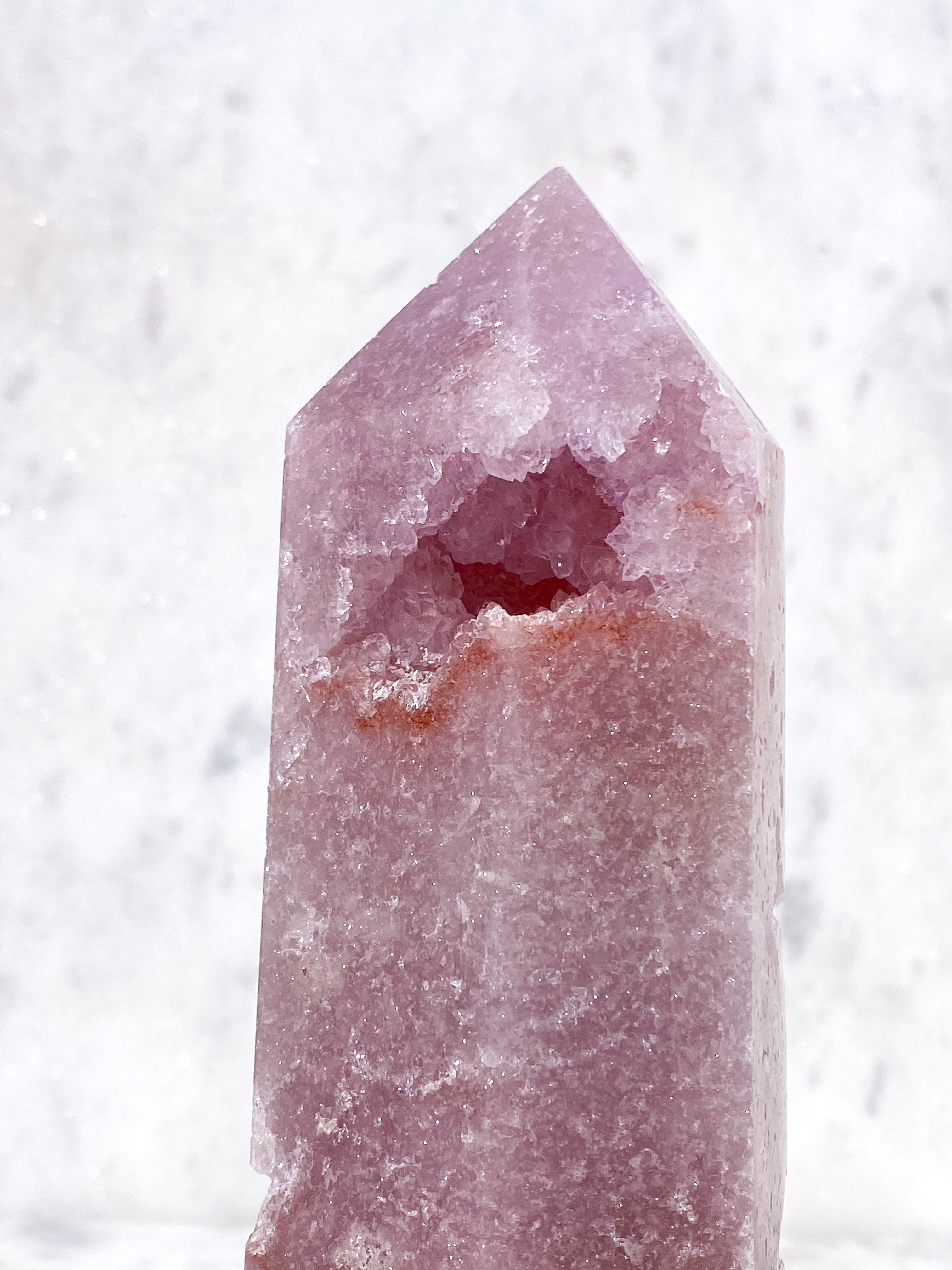 Druzy Pink Ametyst Tårn (Nr. 5)