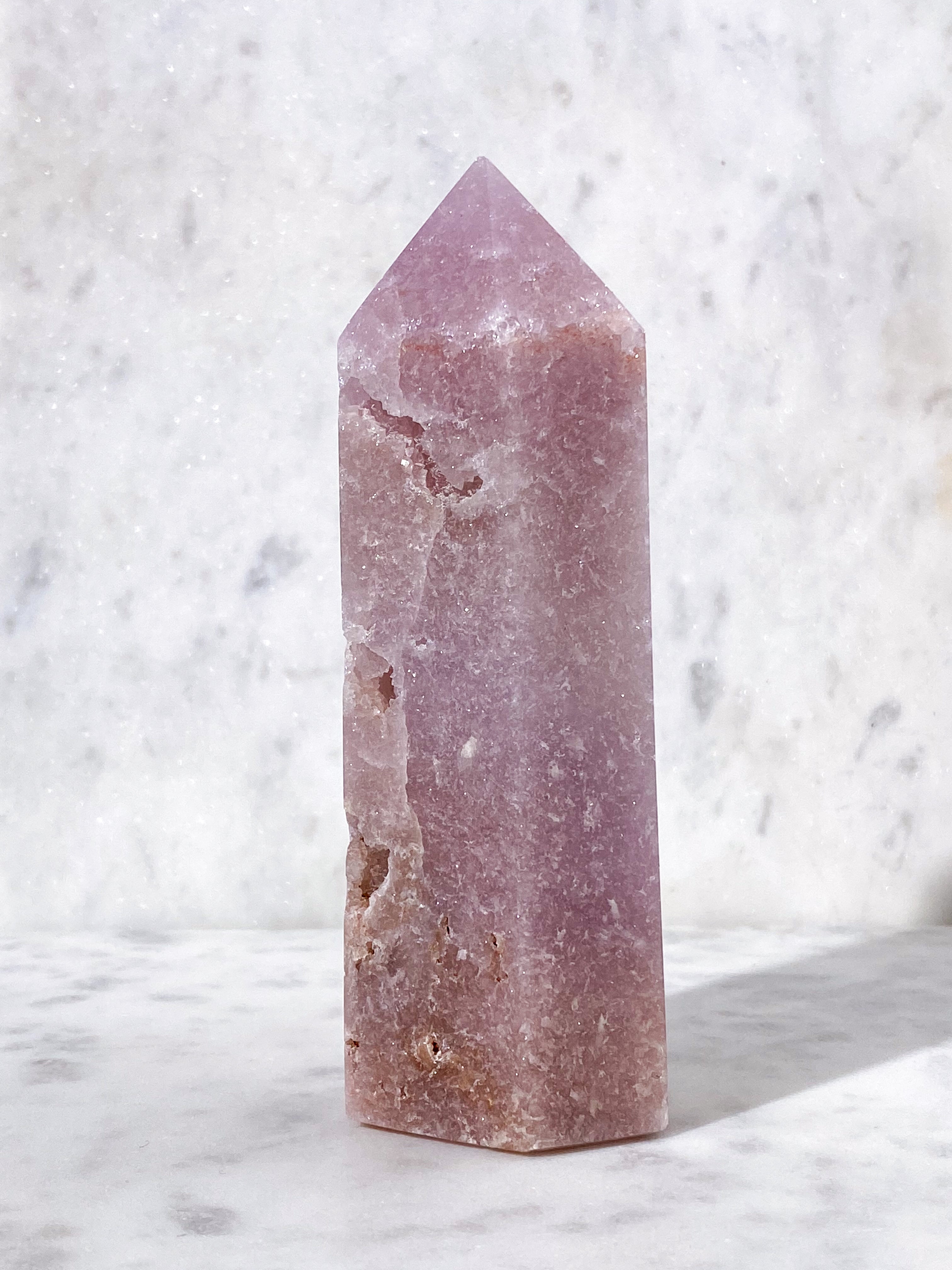 Druzy Pink Ametyst Tårn (Nr. 5)