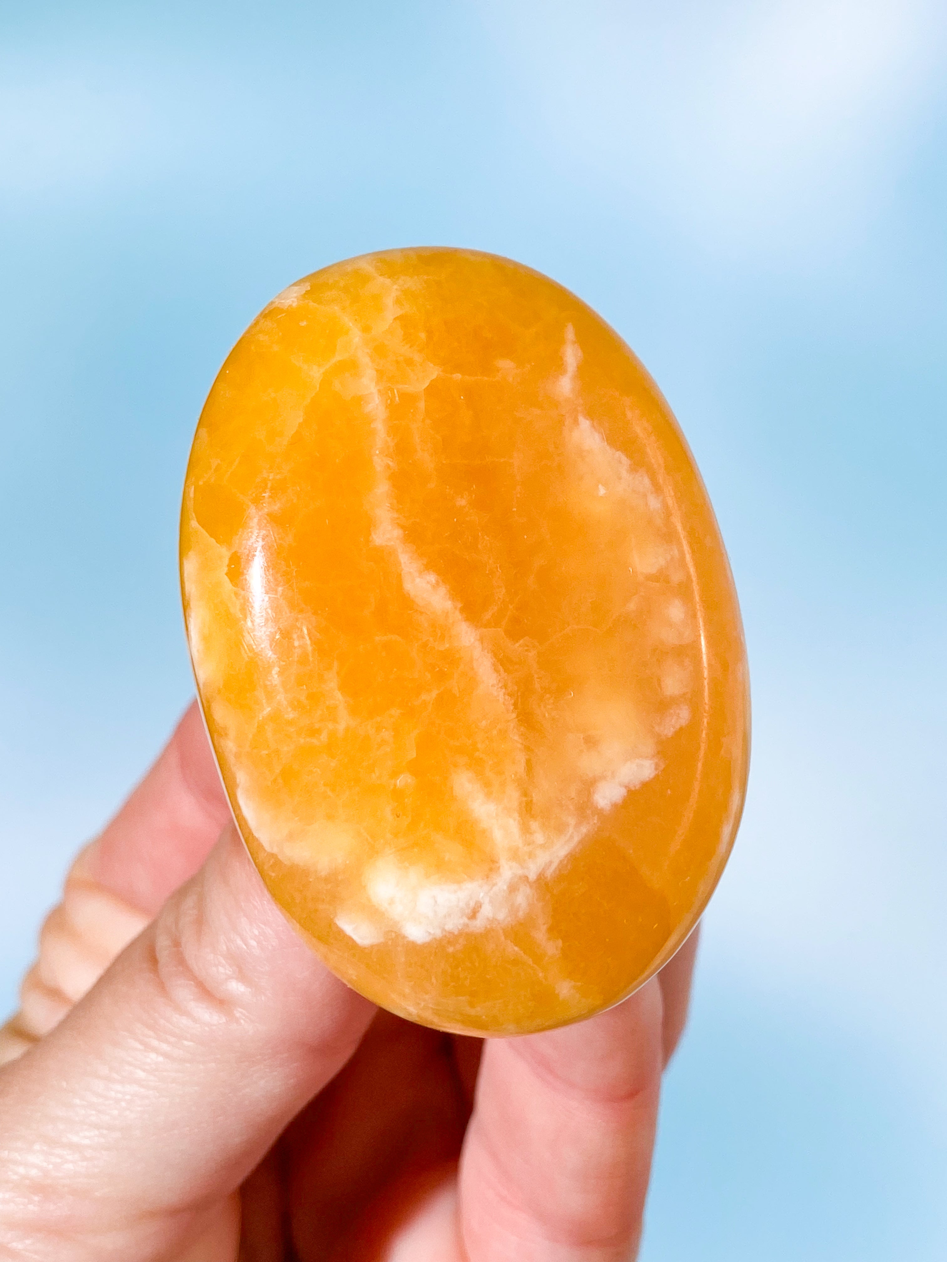 Orange kalcitpalmsten (nr 6)
